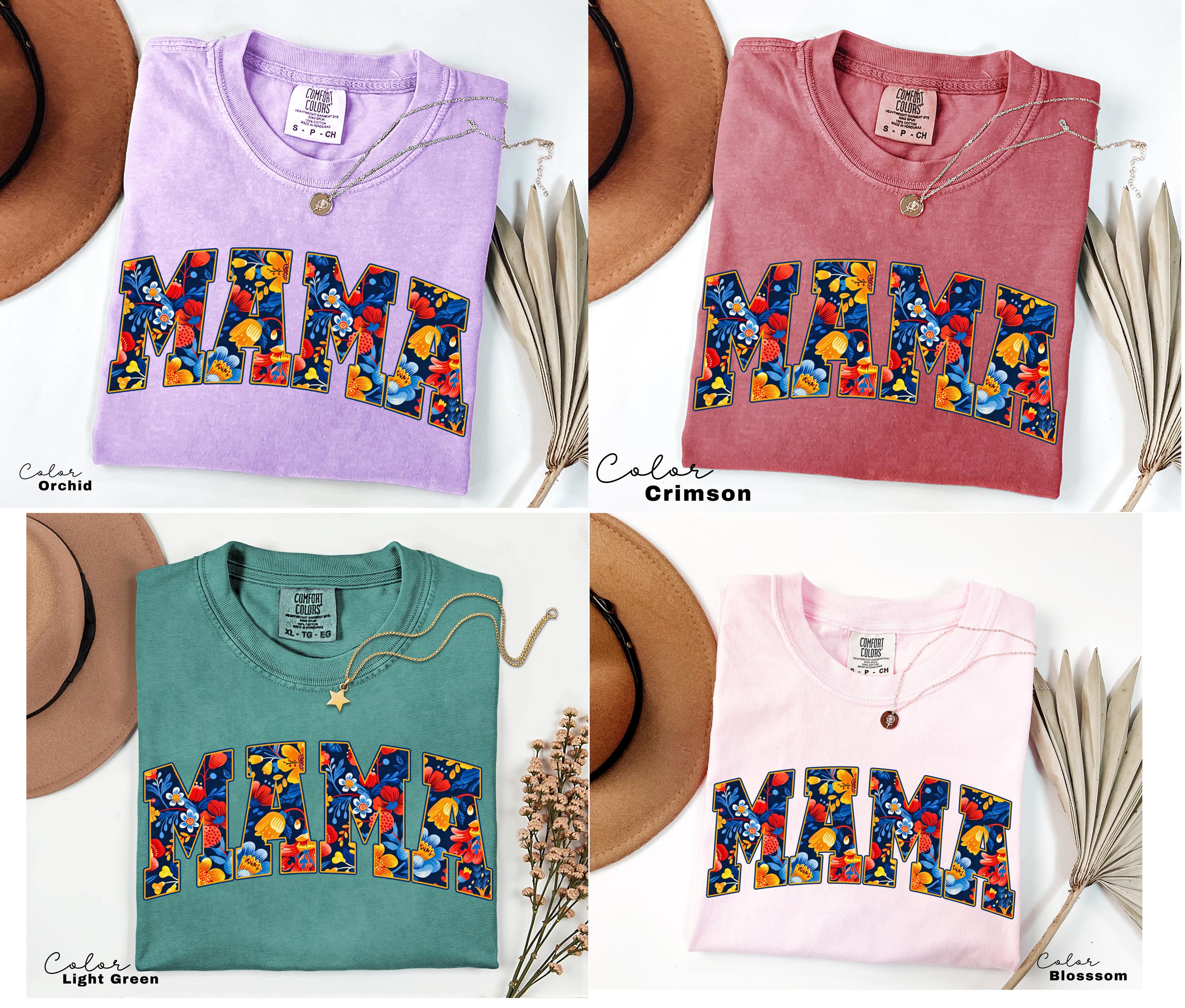 Mama Floral Flower Sweatshirt, Floral Mom Spring, Trendy Mom Sweatshirt, Women's Flower Mama, Spring Pregnancy Reveal Gift for New Mom
