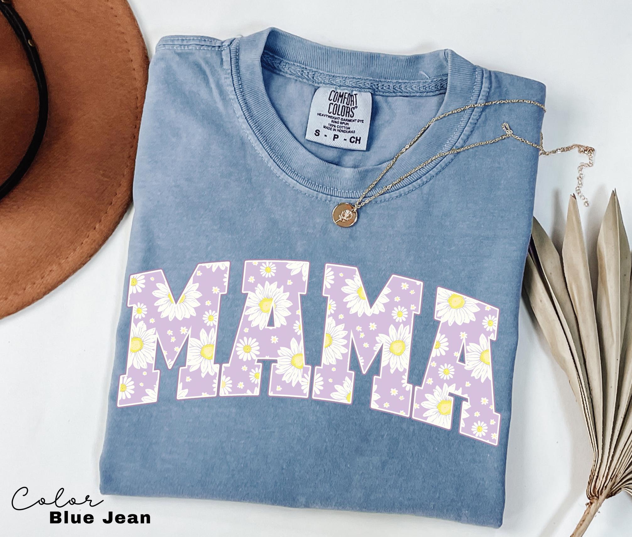 Mama Floral Flower Sweatshirt, Spring Mom Crewneck for New Moms