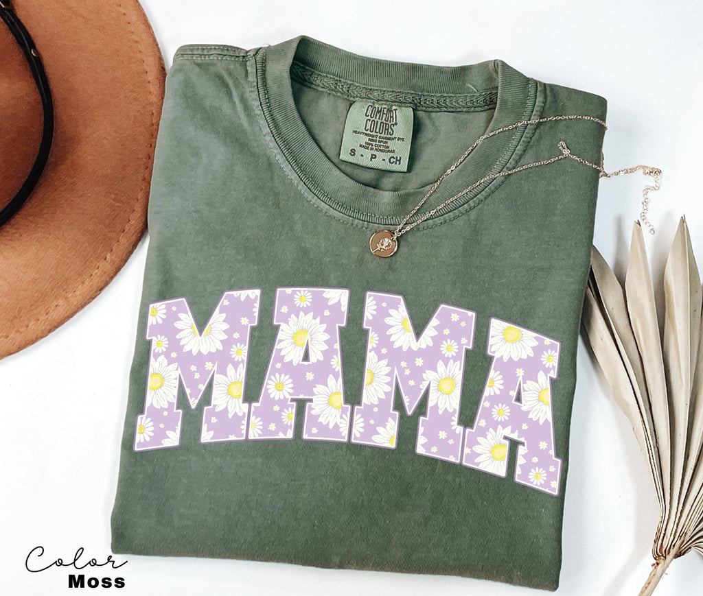 Mama Floral Flower Sweatshirt, Floral Mom Spring, Trendy Mom Sweatshirt, Women's Flower Mama, Spring Pregnancy Reveal Gift for New Mom