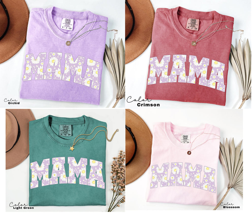 Mama Floral Flower Sweatshirt, Floral Mom Spring, Trendy Mom Sweatshirt, Women's Flower Mama, Spring Pregnancy Reveal Gift for New Mom