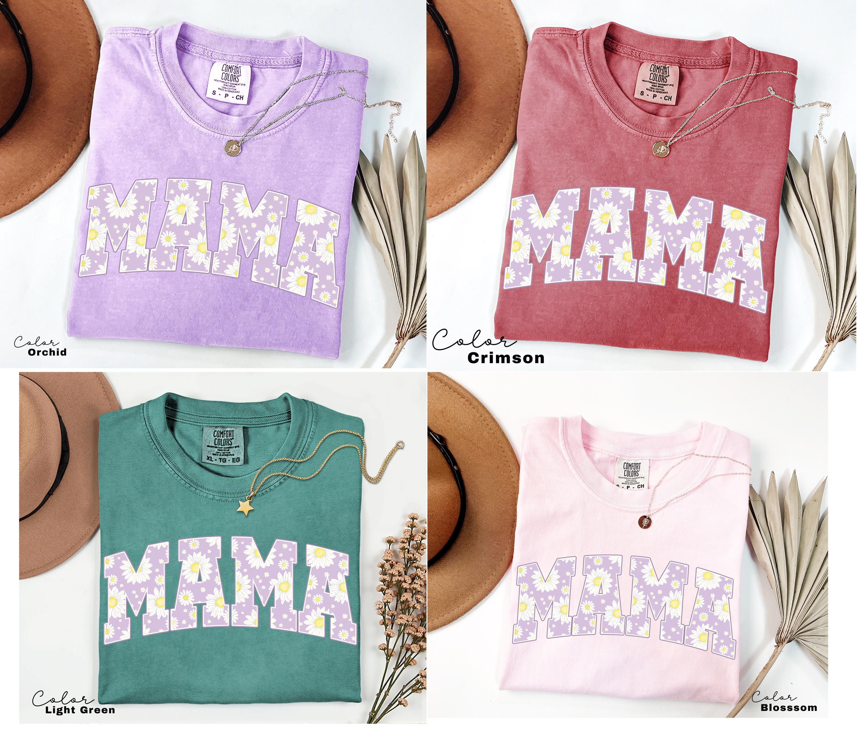 Mama Floral Flower Sweatshirt, Floral Mom Spring, Trendy Mom Sweatshirt, Women's Flower Mama, Spring Pregnancy Reveal Gift for New Mom