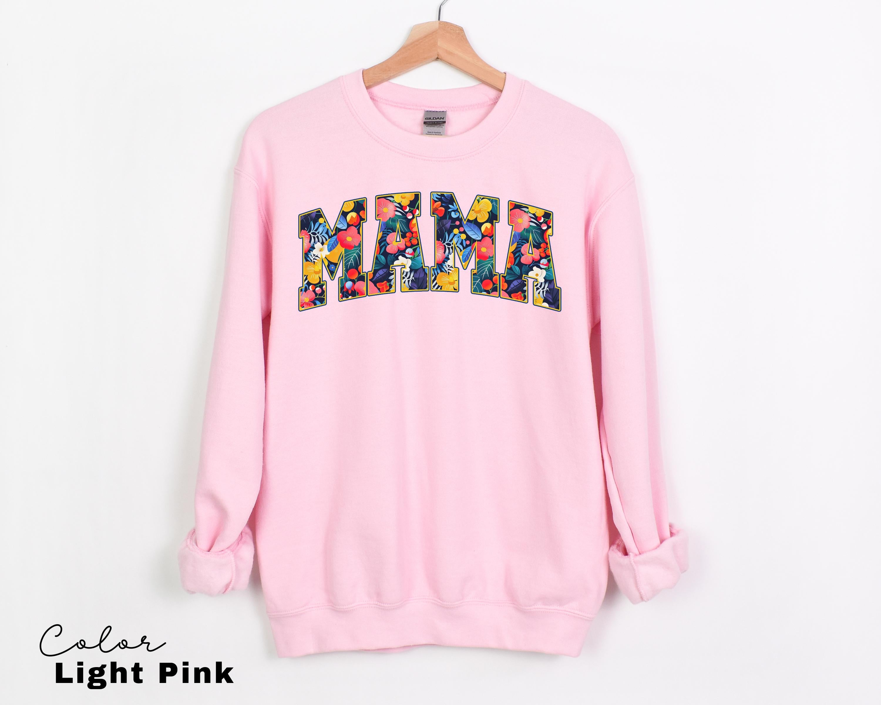 Mama Floral Flower Sweatshirt, Floral Mom Spring Crewneck
