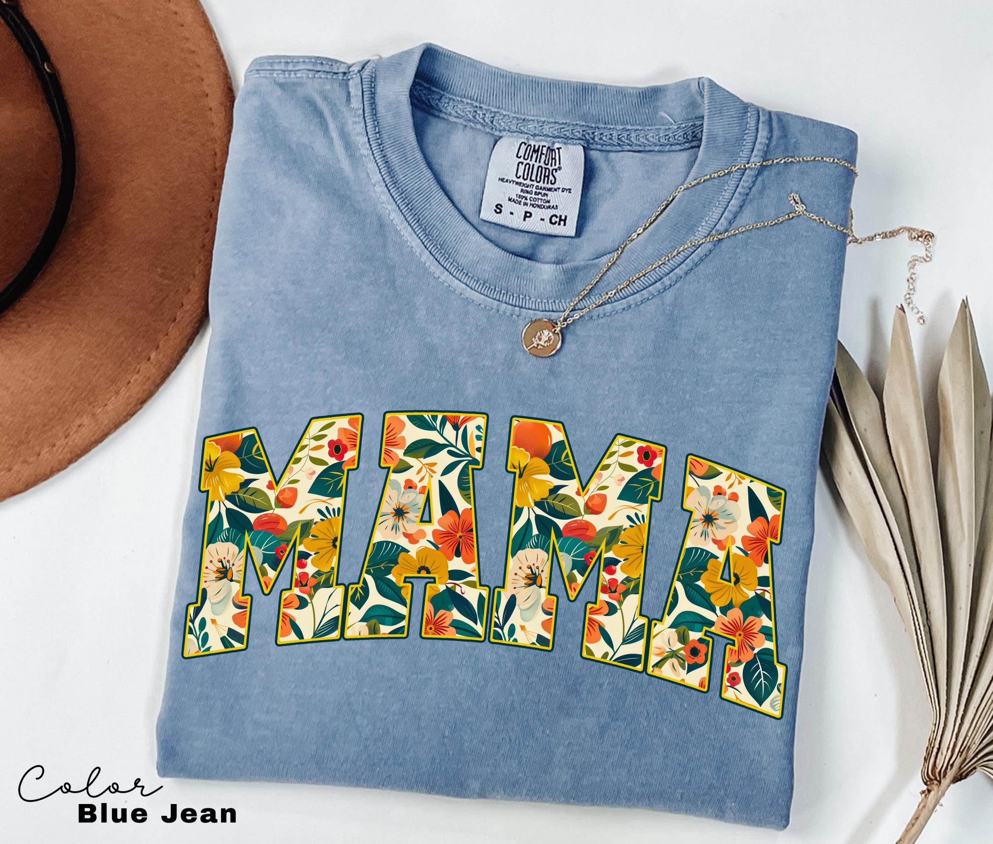 Mama Floral Flower Sweatshirt, Floral Mom Spring Crewneck