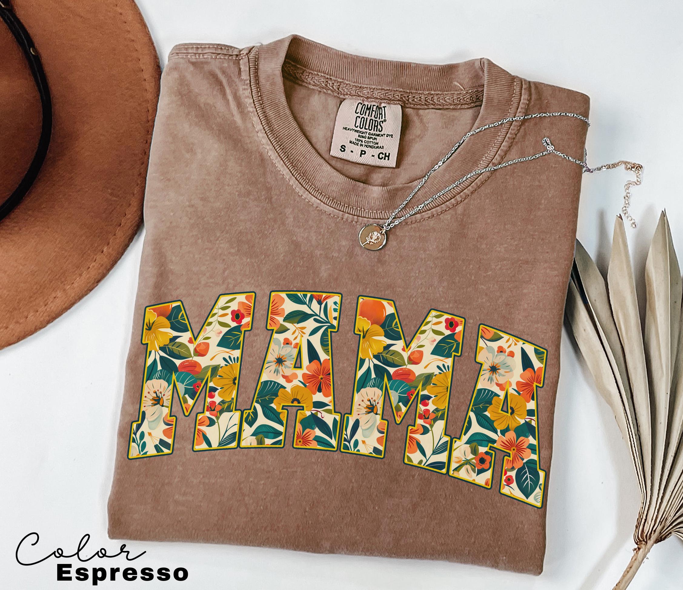 Mama Floral Flower Sweatshirt, Floral Mom Spring Crewneck