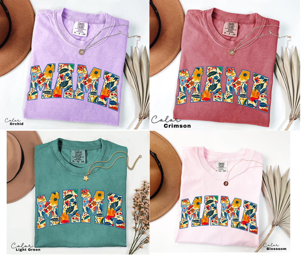 Mama Floral Flower Sweatshirt, Floral Mom Spring Crewneck