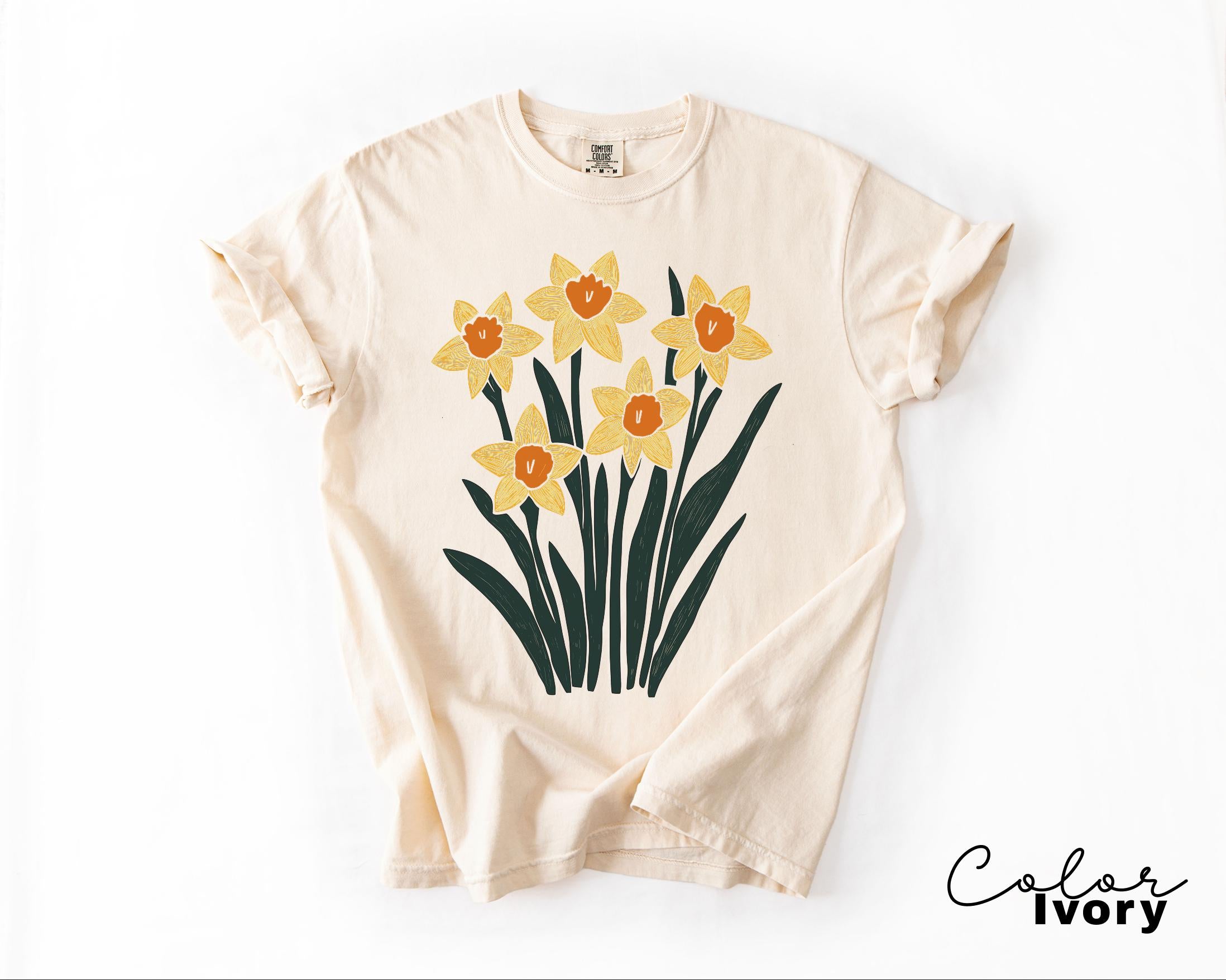 Summer Flower Shirt Comfort Colors, Wildflowers Shirt, Cottagecore Floral Tee, Botanical Shirt, Nature Aesthetic Tee,