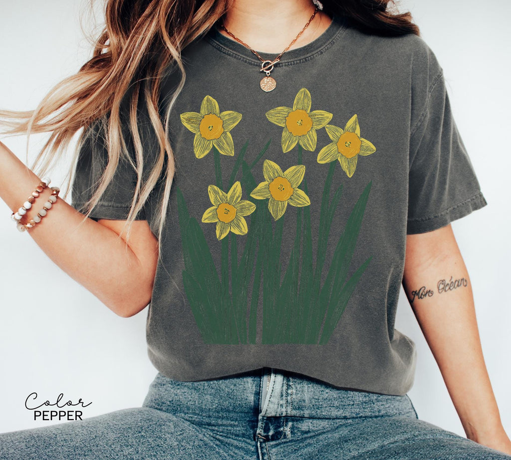 Flower Shirt, Spring Summer Flower, Cottagecore, Nature Lover, Garden Shirt