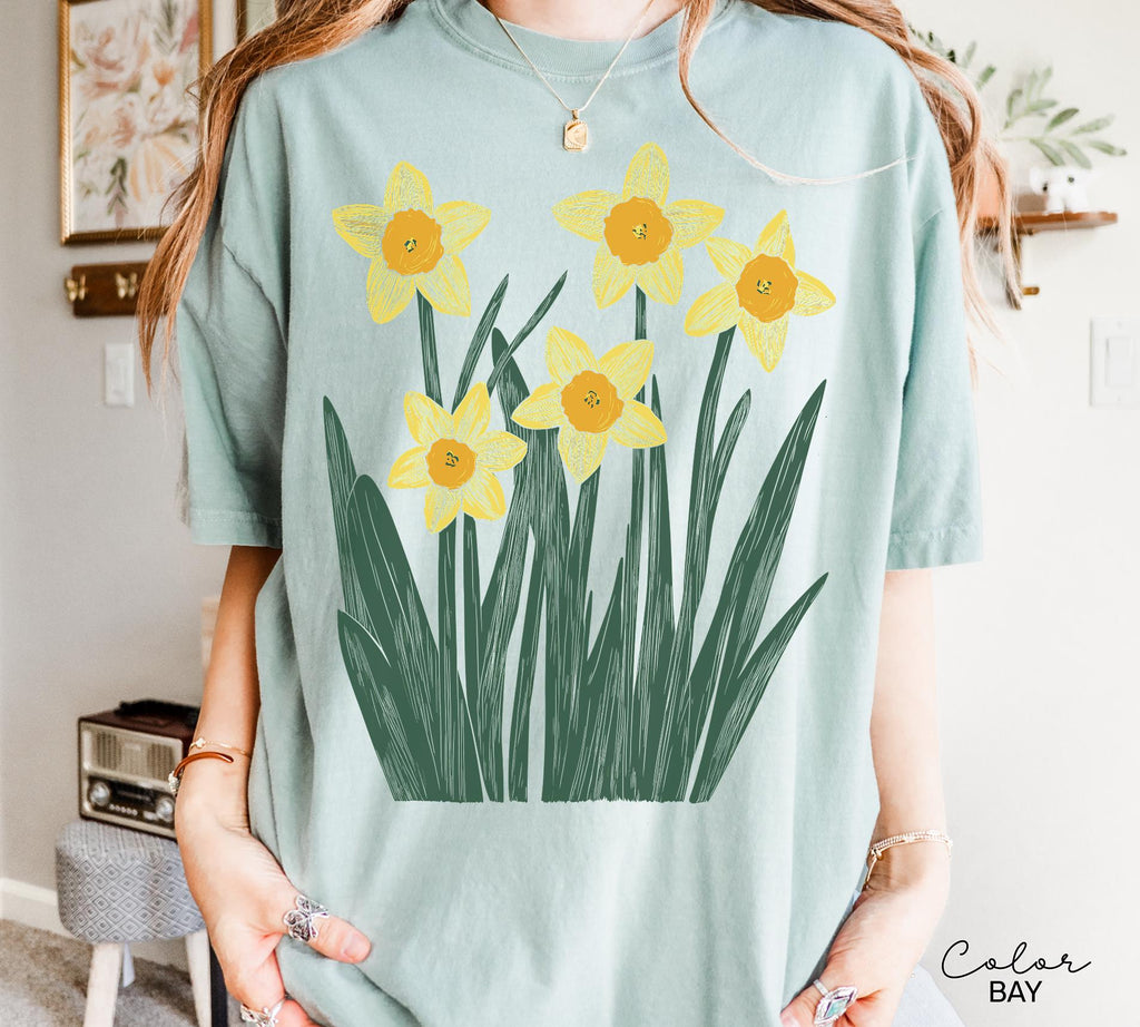Flower Shirt, Spring Summer Flower, Cottagecore, Nature Lover, Garden Shirt