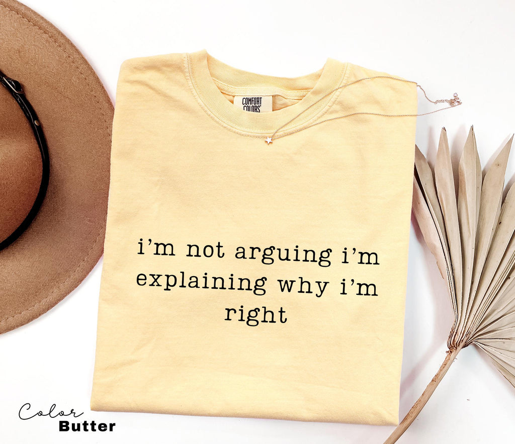 Explaining Why Im Right, Funny Saying Shirt, Sarcastic Humor Tee, Funny Meme Shirt, Witty Quote Shirt, Attitude Humor Shirt, Sarcastic
