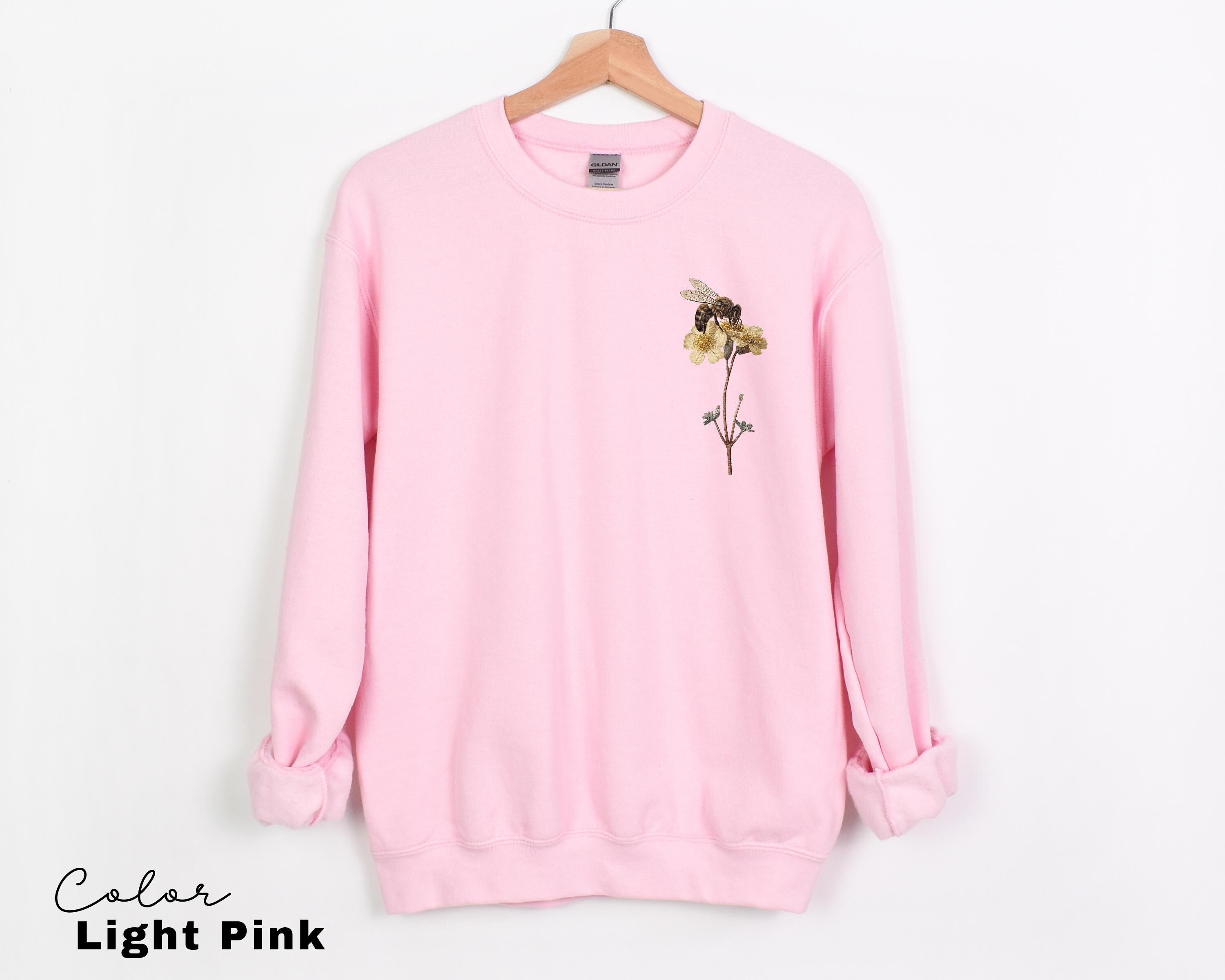 Bee Botanical T-Shirt, Nature Comfort Colors Crewneck Sweatshirt
