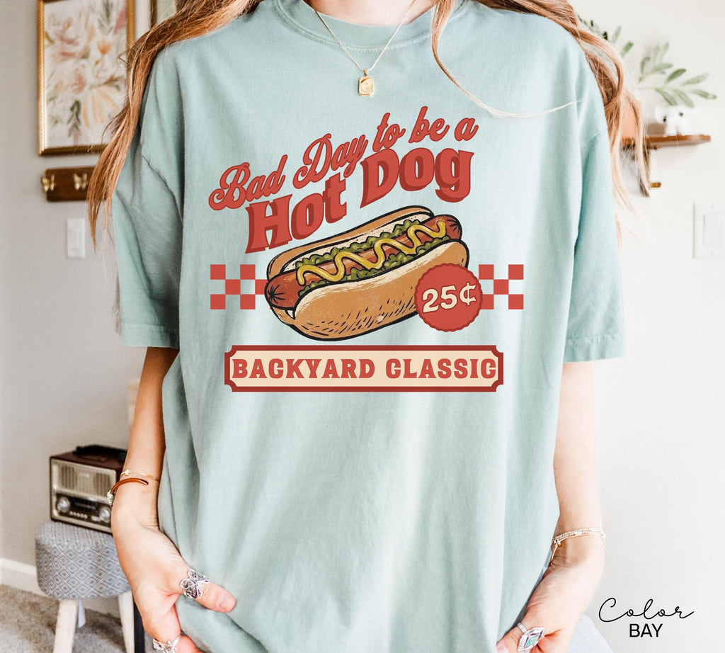 Hot Dog Shirt, Bad Day to Be a Hotdog Shirt, Summer Hot Dog, Funny Retro Hotdog, 4th of July Shirt, Memorial Day Shirt, Labor Day Sweatshirt