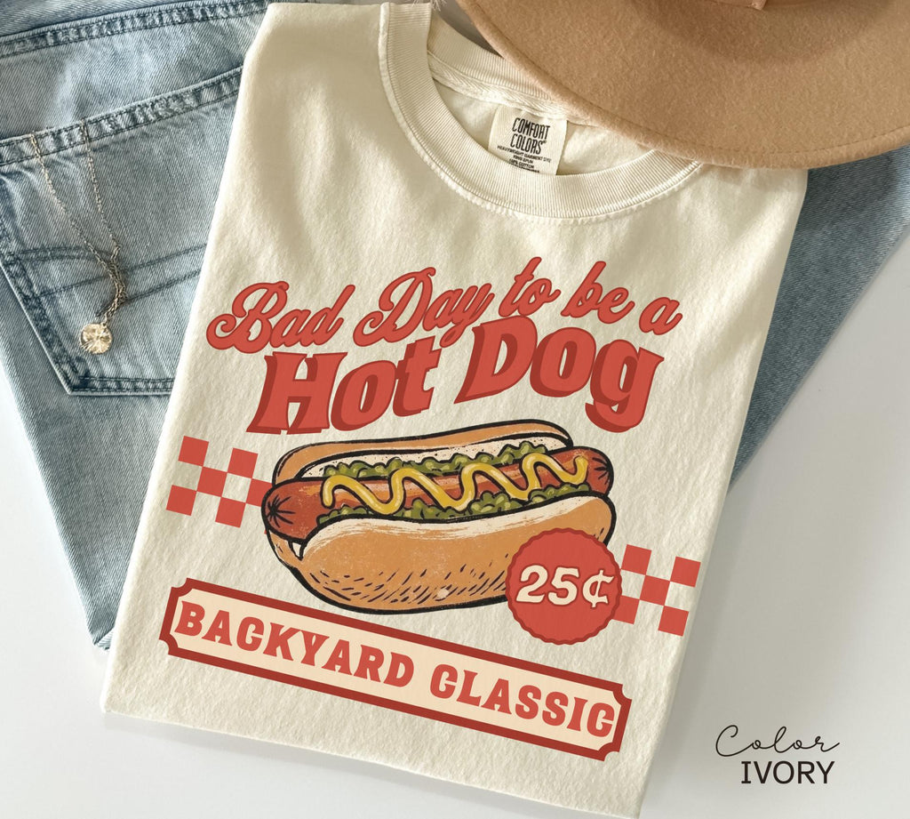 Hot Dog Shirt, Bad Day to Be a Hotdog Shirt, Summer Hot Dog, Funny Retro Hotdog, 4th of July Shirt, Memorial Day Shirt, Labor Day Sweatshirt