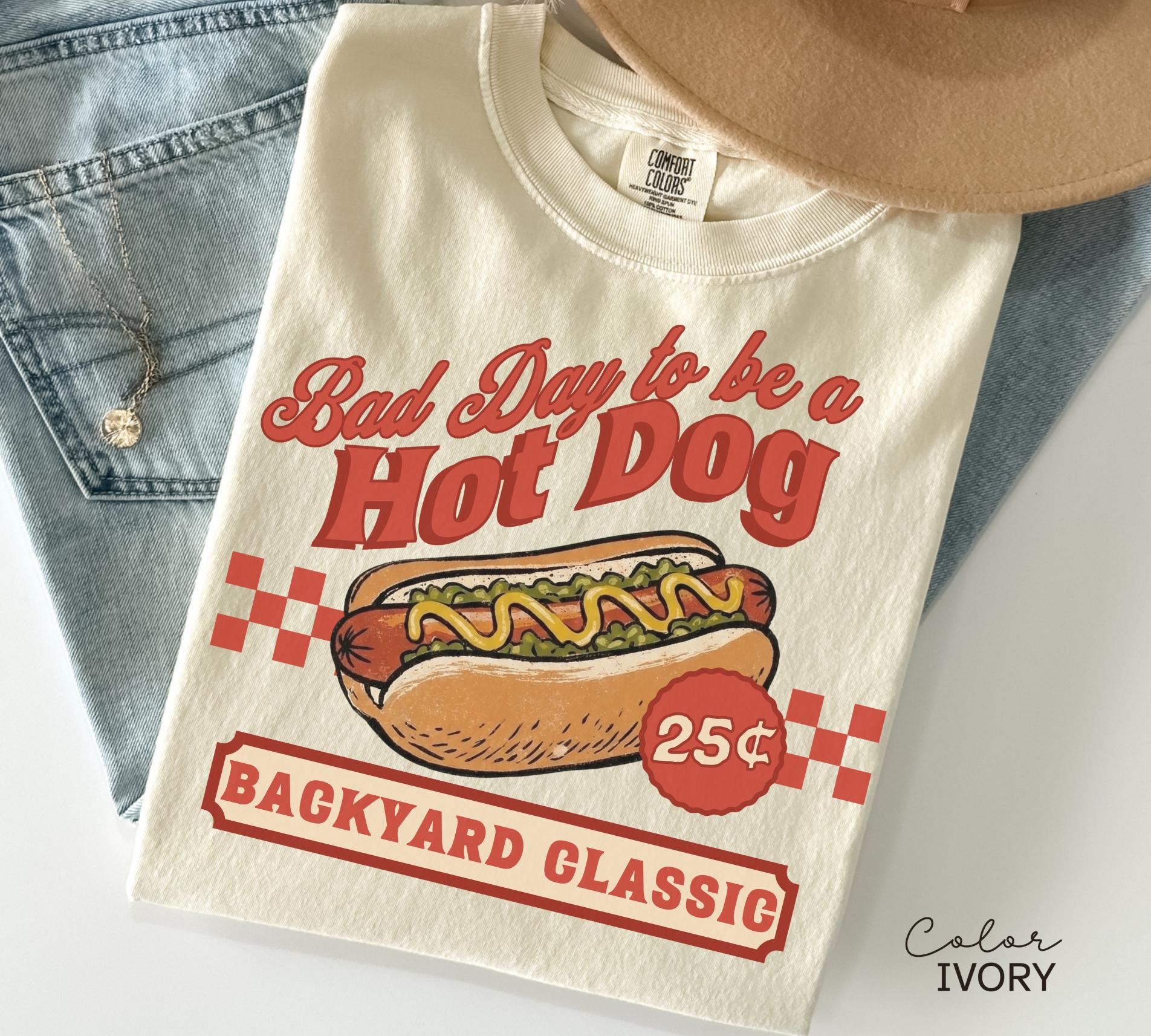 Hot Dog Shirt, Bad Day to Be a Hotdog Shirt, Summer Hot Dog, Funny Retro Hotdog, 4th of July Shirt, Memorial Day Shirt, Labor Day Sweatshirt
