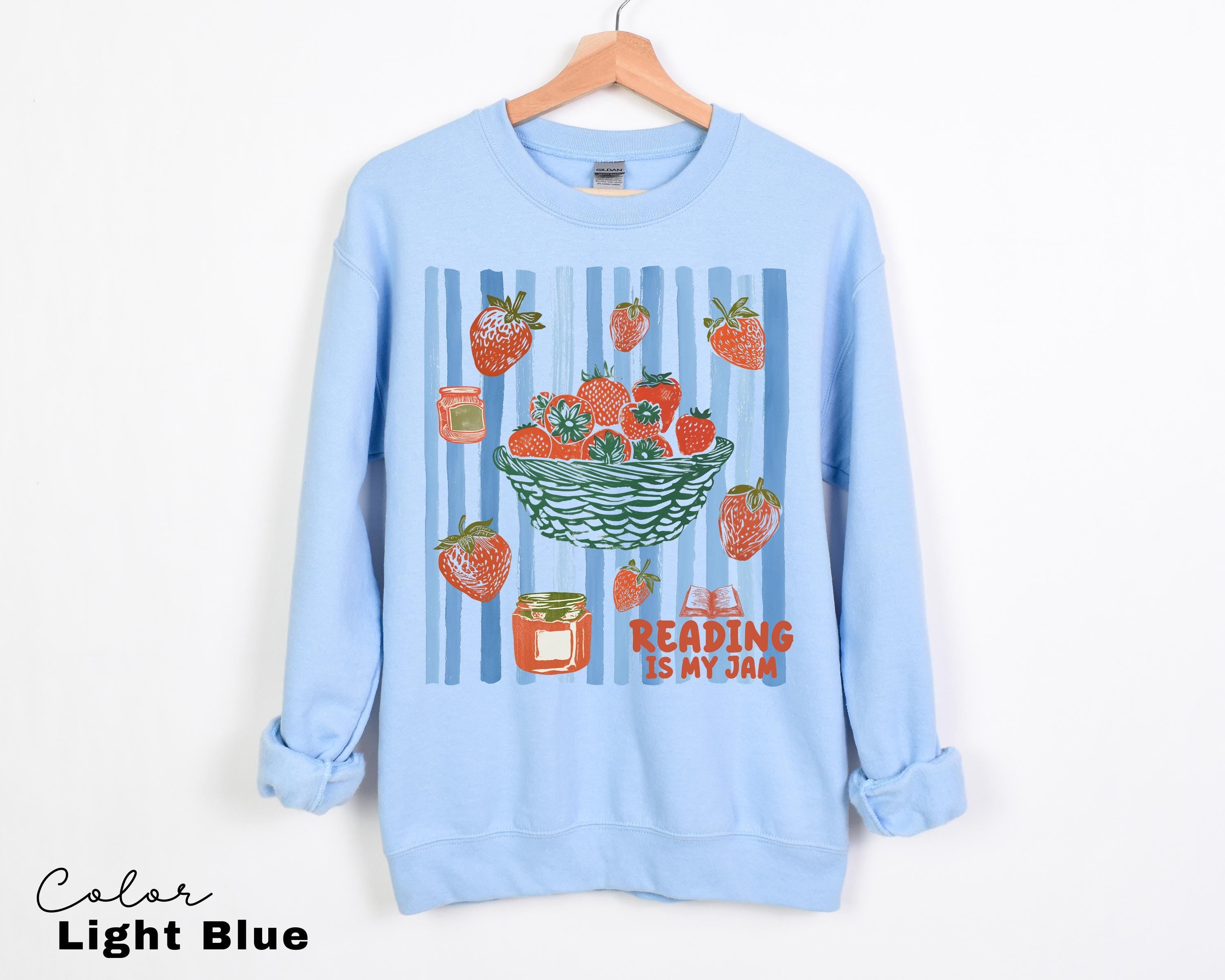 Comfort Colors® Bookish Shirt, Reading is My Jam, Bookish Sweatshirt, Reading Shirt, Gifts for Readers, Teacher Gift, Reading Teacher Shirt