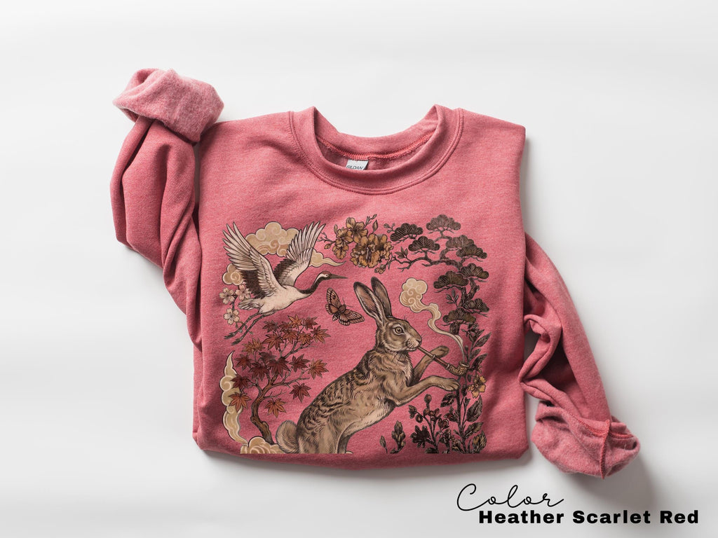 Retro Rabbit Shirt, Wild Hare Smoking Pipe T-Shirt, Comfort Colors Tee
