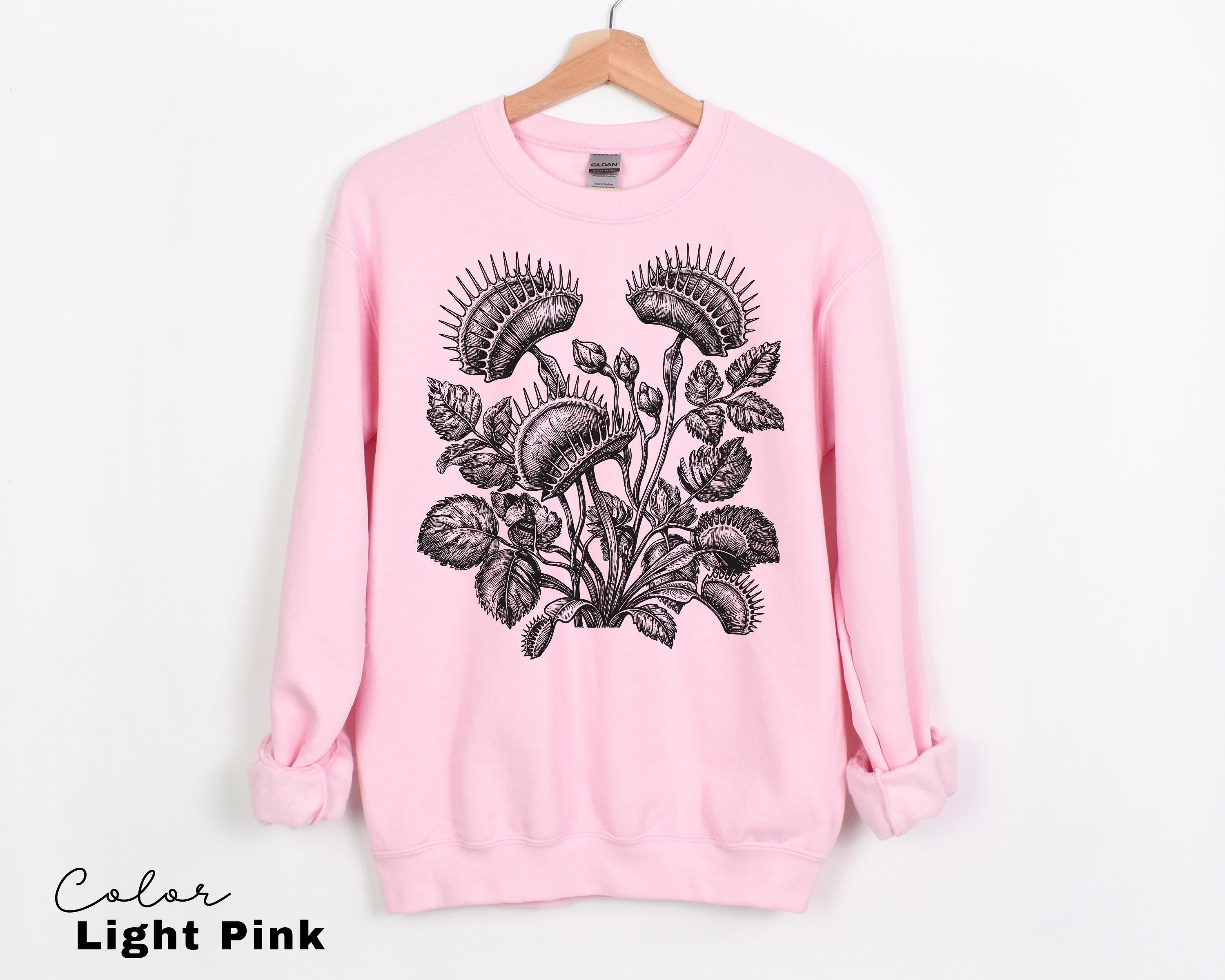 Venus Flytrap Shirt, Botanical Comfort Colors T-Shirt, Sweatshirt, Gardener Gift, Nature Cottagecore Tee
