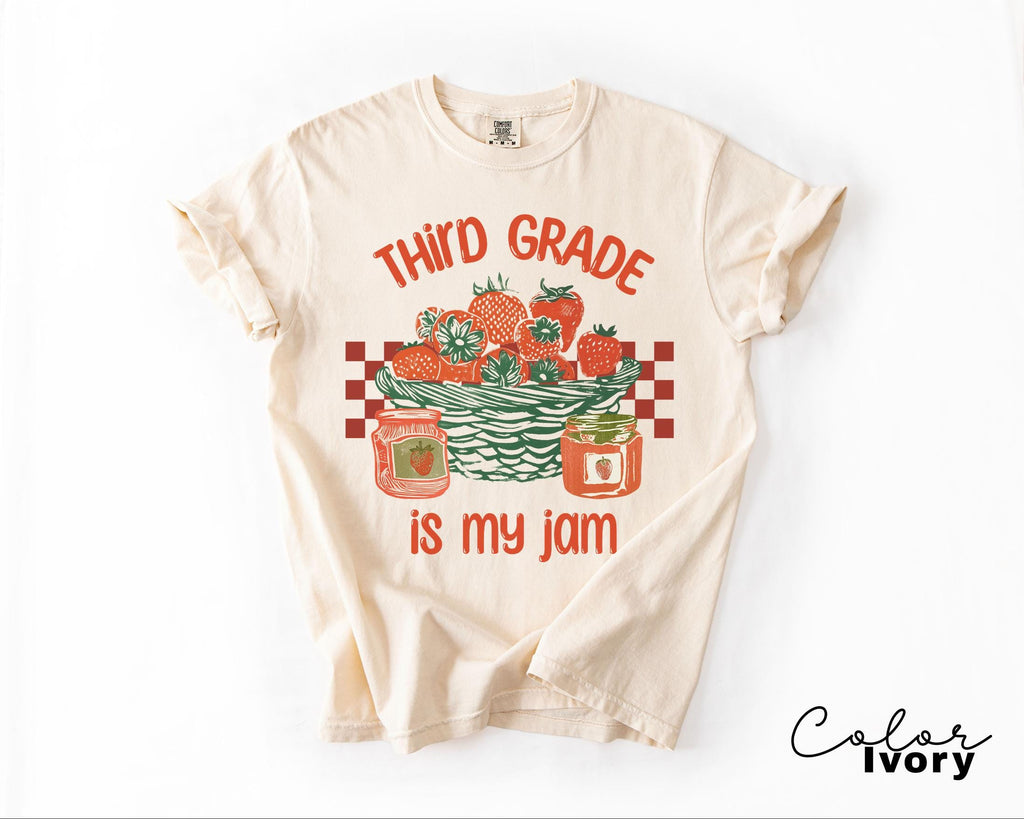 Third Grade Is My Jam, Teacher Appreciation Gift, Teacher Sweatshirt, Back To School, Strawberry Shirt