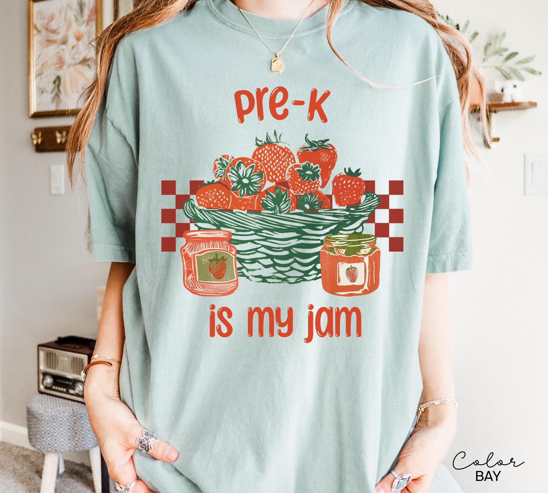 Pre-K Grade Is My Jam, Teacher Appreciation Gift, Teacher Sweatshirt, Back To School, Strawberry Shirt