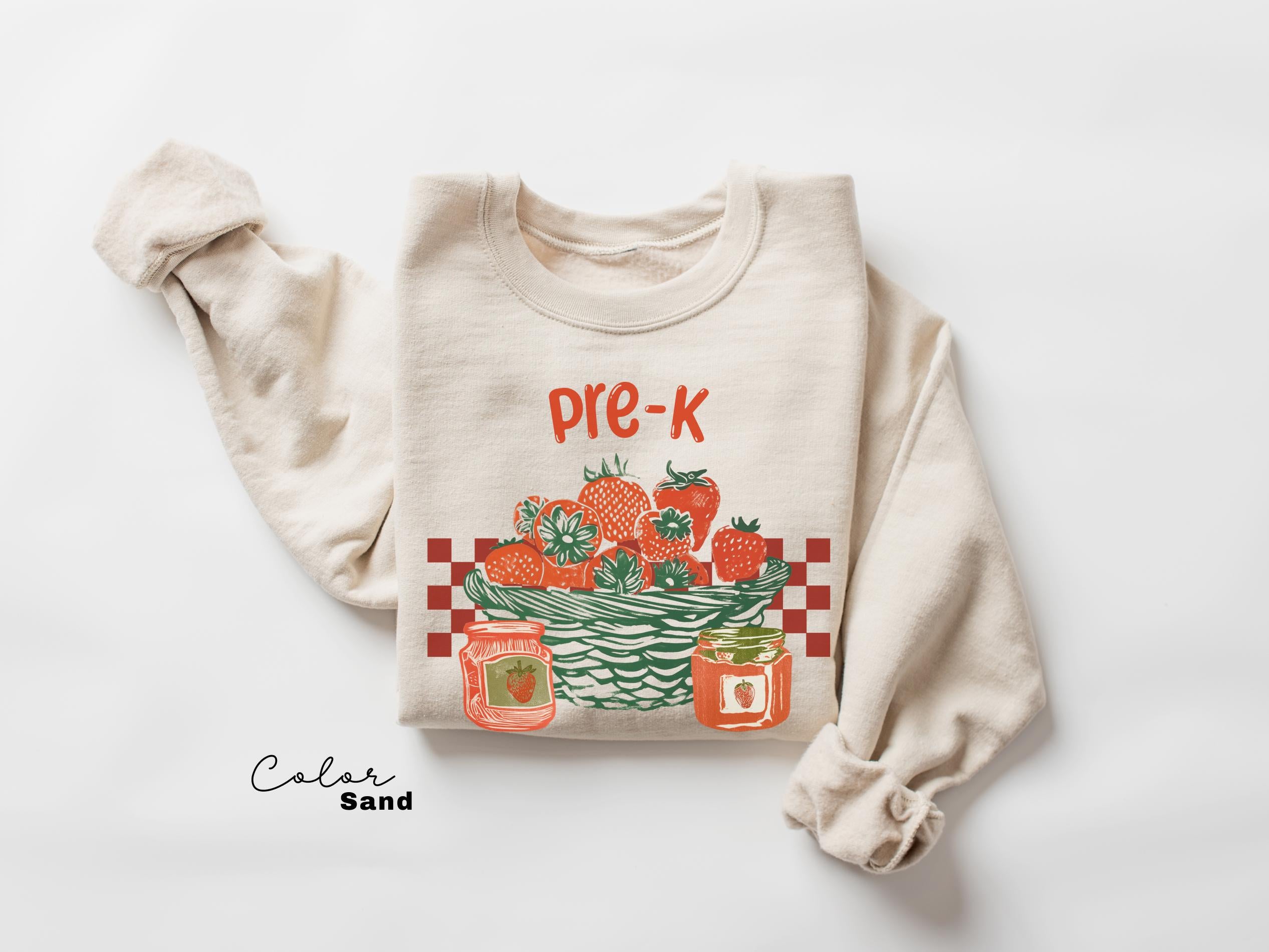Pre-K Grade Is My Jam, Teacher Appreciation Gift, Teacher Sweatshirt, Back To School, Strawberry Shirt