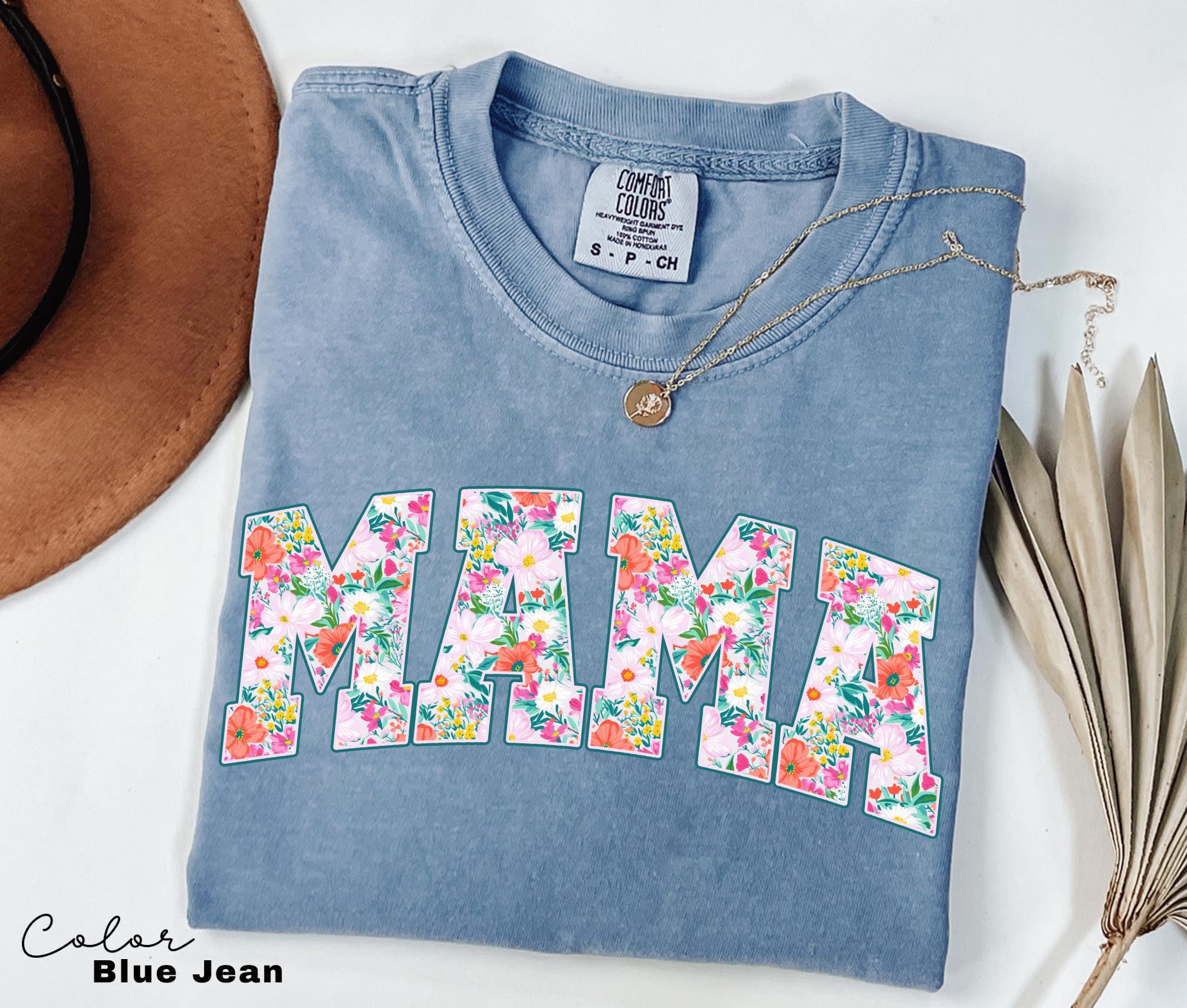 Mama Floral Flower Shirt, Floral Mom Spring Tee, Trendy Mom Sweatshirt, Women's Flower Mama Shirt, Spring Pregnancy Reveal Gift for New Mom