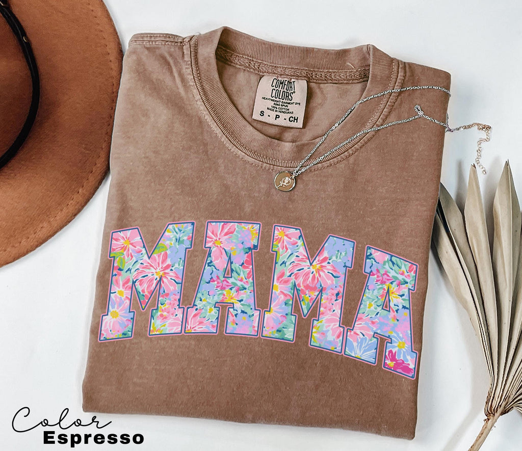 Mama Floral Flower Sweatshirt, Floral Mom Spring, Trendy Mom Sweatshirt, Women's Flower Mama, Spring Pregnancy Reveal Gift for New Mom