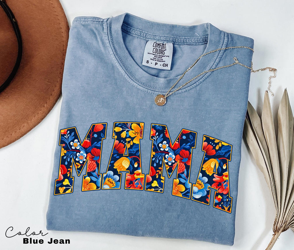 Mama Floral Flower Sweatshirt, Floral Mom Spring Crewneck Sweater