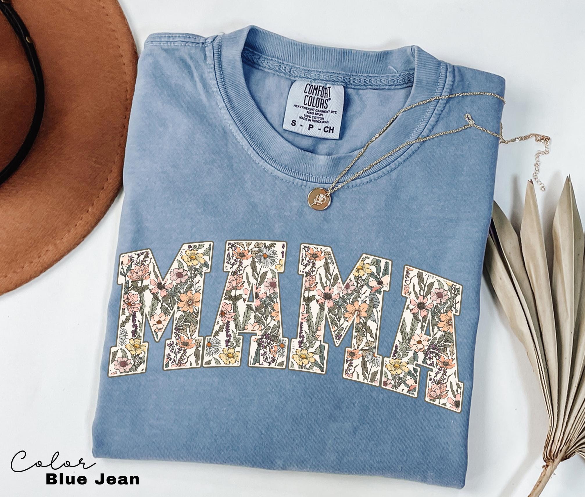 Mama Floral Flower Sweatshirt, Floral Mom Spring, Trendy Mom Sweatshirt, Women's Flower Mama, Spring Pregnancy Reveal Gift for New Mom