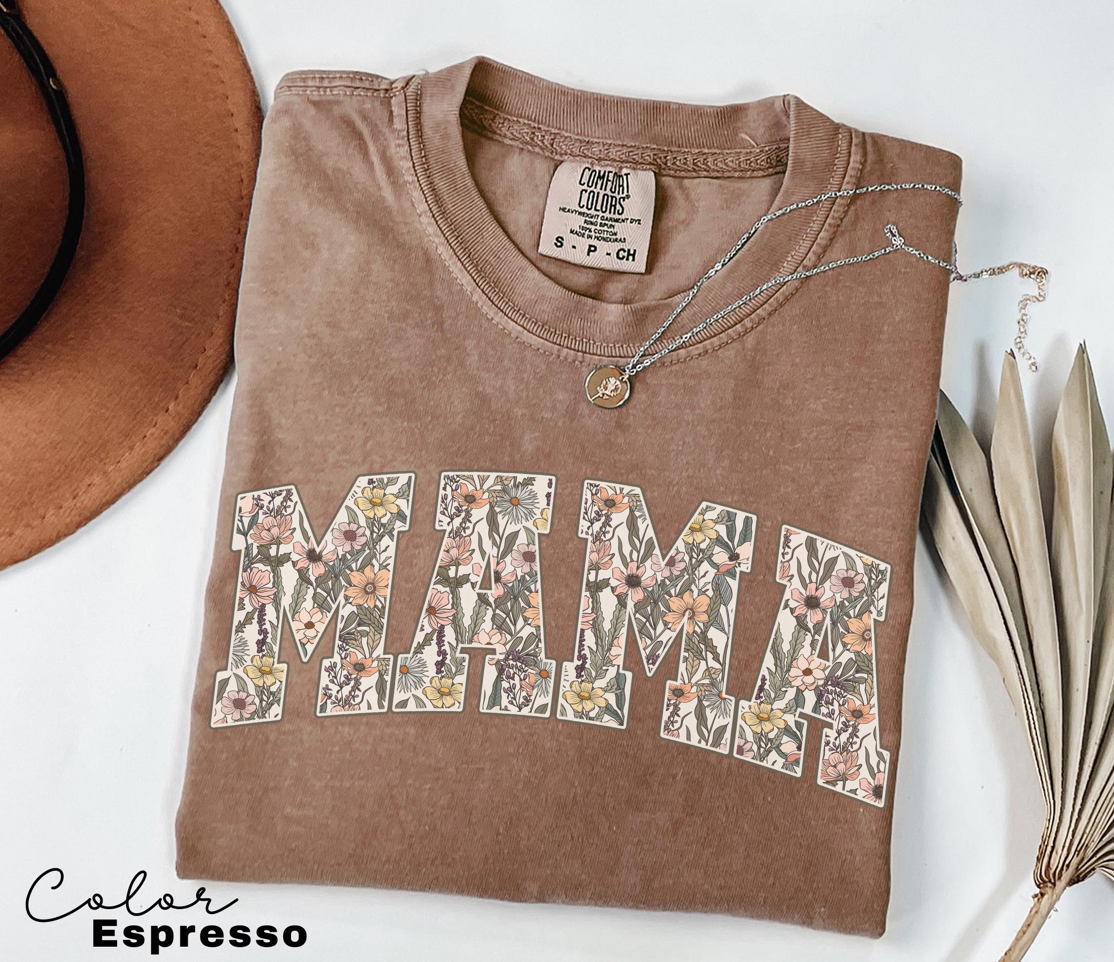 Mama Floral Flower Sweatshirt, Floral Mom Spring Crewneck