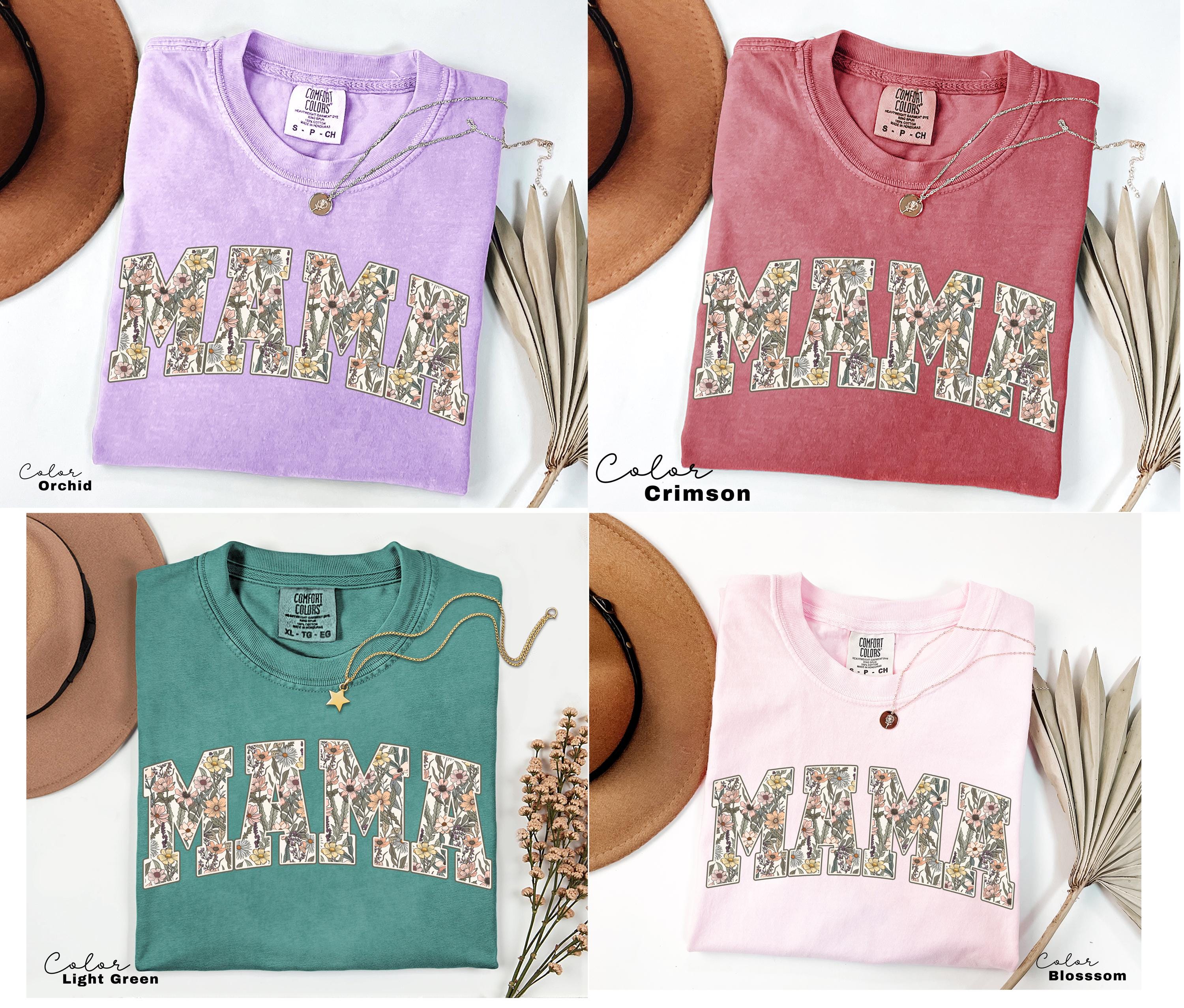 Mama Floral Flower Sweatshirt, Floral Mom Spring, Trendy Mom Sweatshirt, Women's Flower Mama, Spring Pregnancy Reveal Gift for New Mom