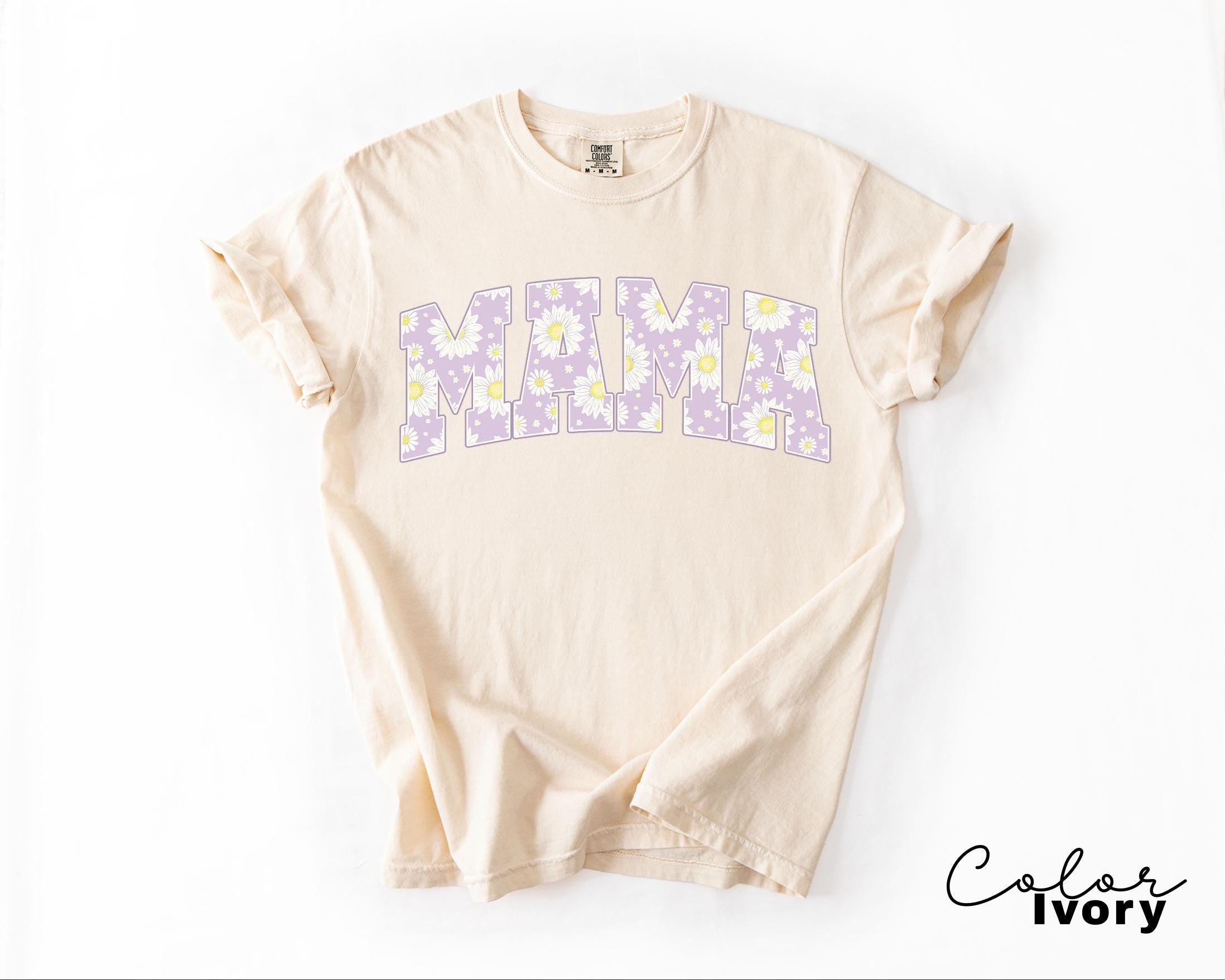 Mama Floral Flower Sweatshirt, Floral Mom Spring, Trendy Mom Sweatshirt, Women's Flower Mama, Spring Pregnancy Reveal Gift for New Mom