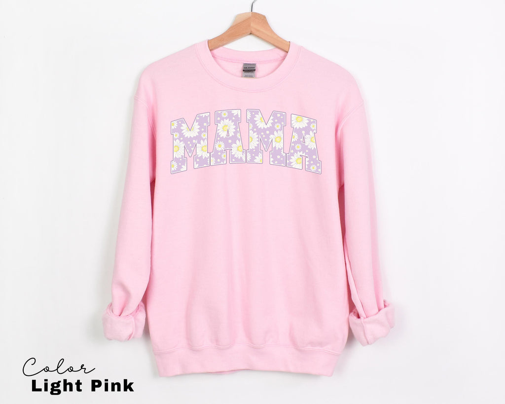 Mama Floral Flower Sweatshirt, Spring Mom Crewneck for New Moms