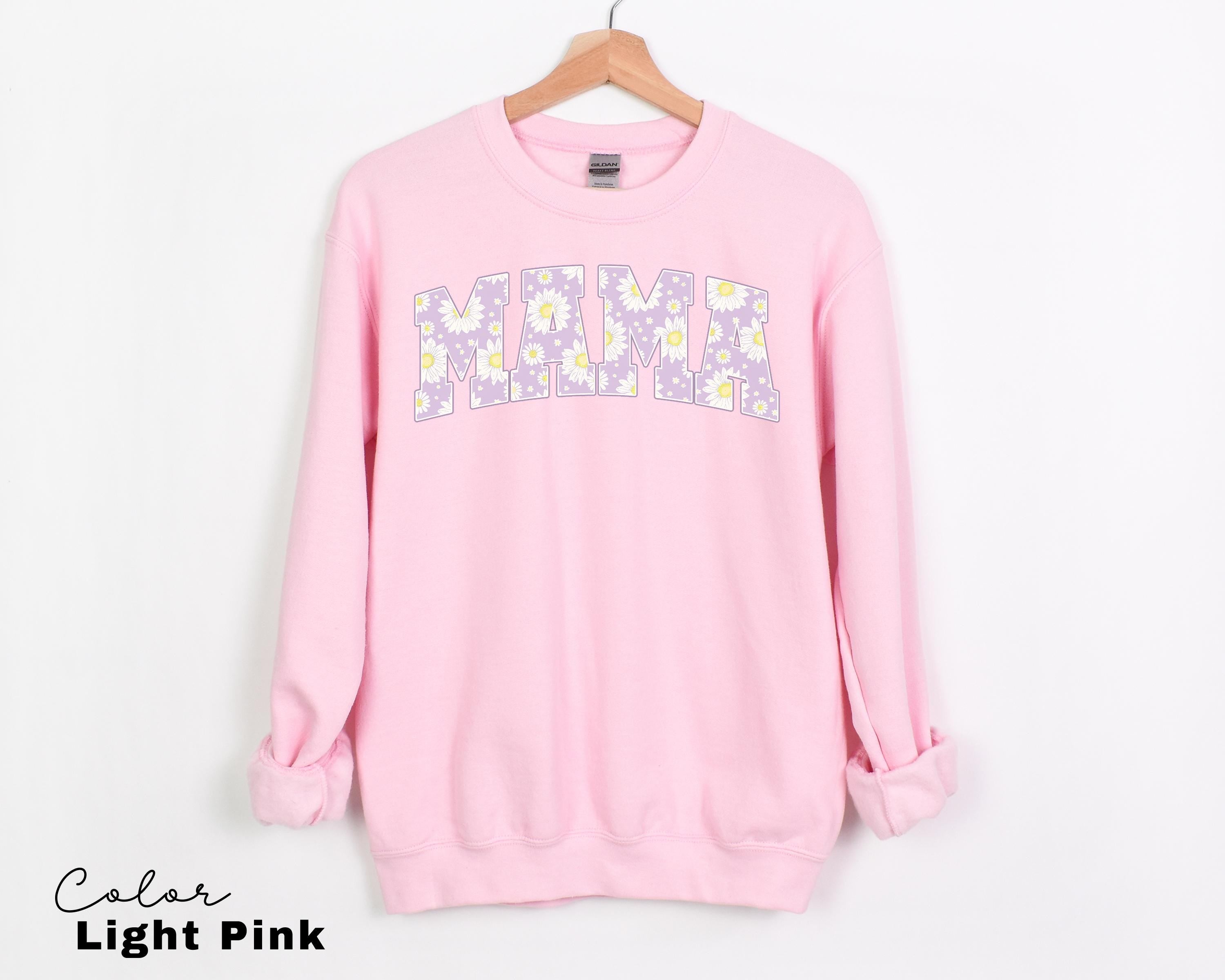 Mama Floral Flower Sweatshirt, Spring Mom Crewneck for New Moms