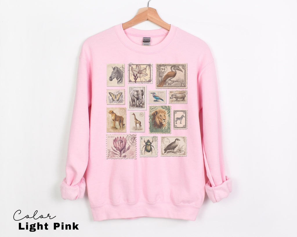 Animal Stamp Nature Postage Stamp T-Shirt, Vintage Safari Design