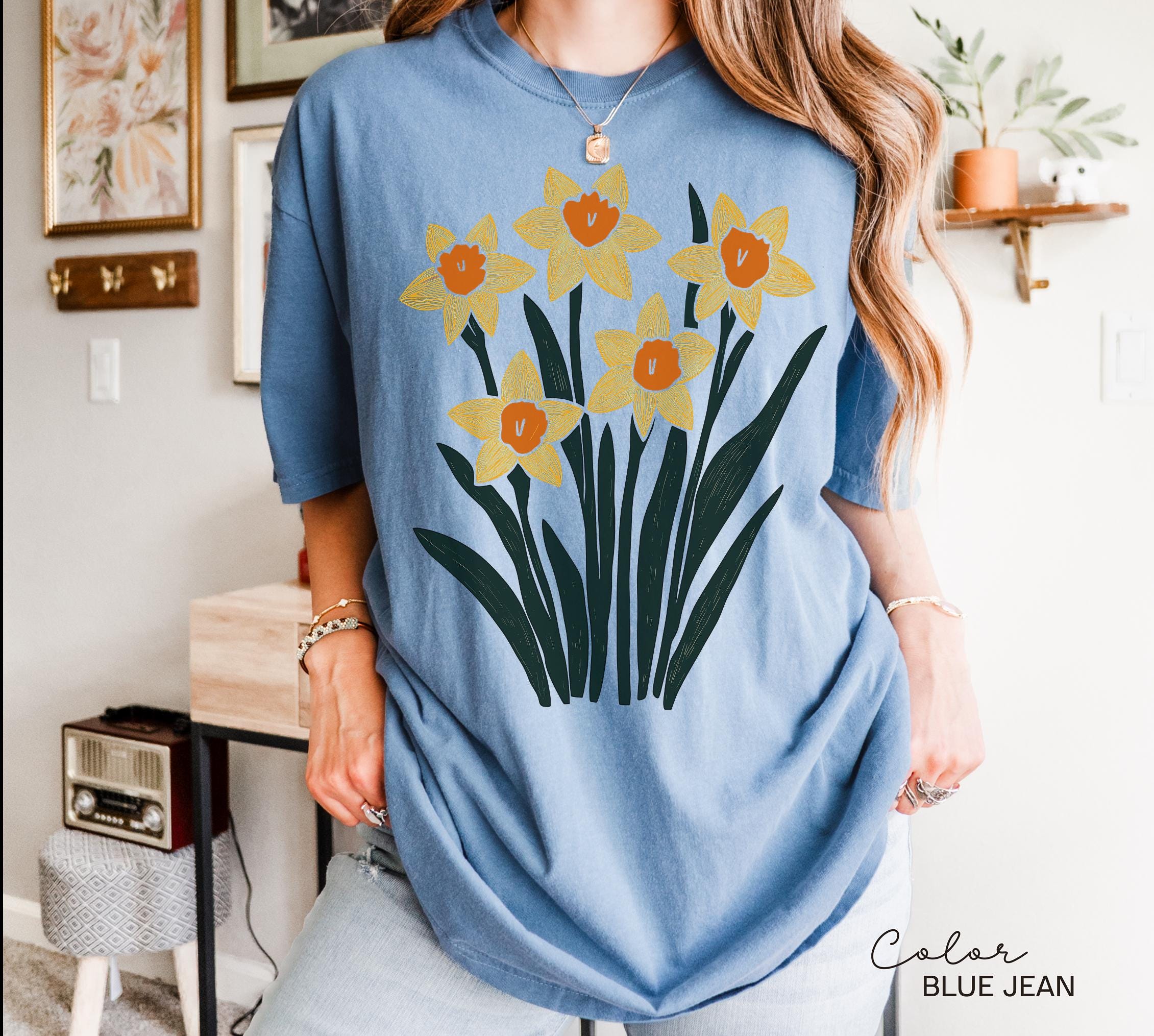 Summer Flower Shirt Comfort Colors, Wildflowers Shirt, Cottagecore Floral Tee, Botanical Shirt, Nature Aesthetic Tee,