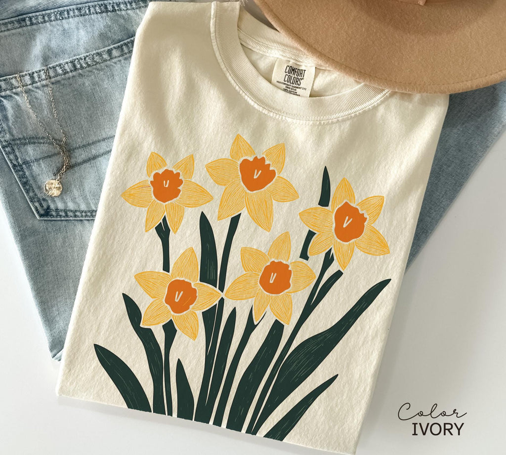 Summer Flower Shirt Comfort Colors, Wildflowers Shirt, Cottagecore Floral Tee, Botanical Shirt, Nature Aesthetic Tee,