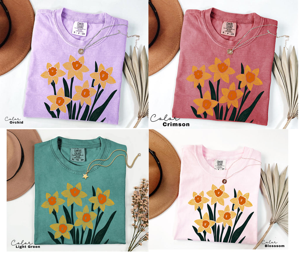 Summer Flower Shirt Comfort Colors, Wildflowers Shirt, Cottagecore Floral Tee, Botanical Shirt, Nature Aesthetic Tee,