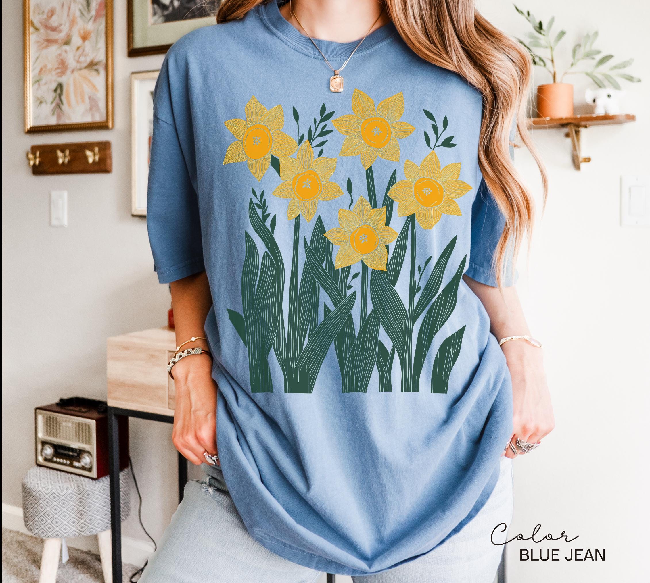 Flower Shirt Comfort Colors, Wildflowers Shirt, Cottagecore Floral Tee, Botanical Shirt, Nature Aesthetic Tee,