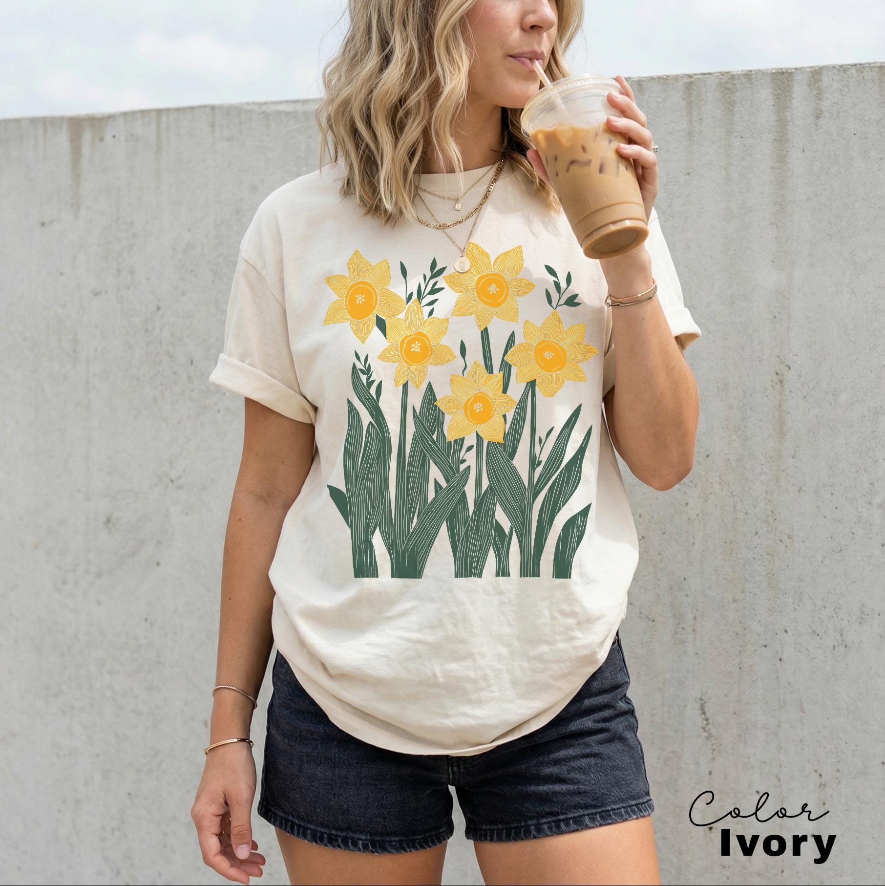 Flower Shirt Comfort Colors, Wildflowers Shirt, Cottagecore Floral Tee, Botanical Shirt, Nature Aesthetic Tee,