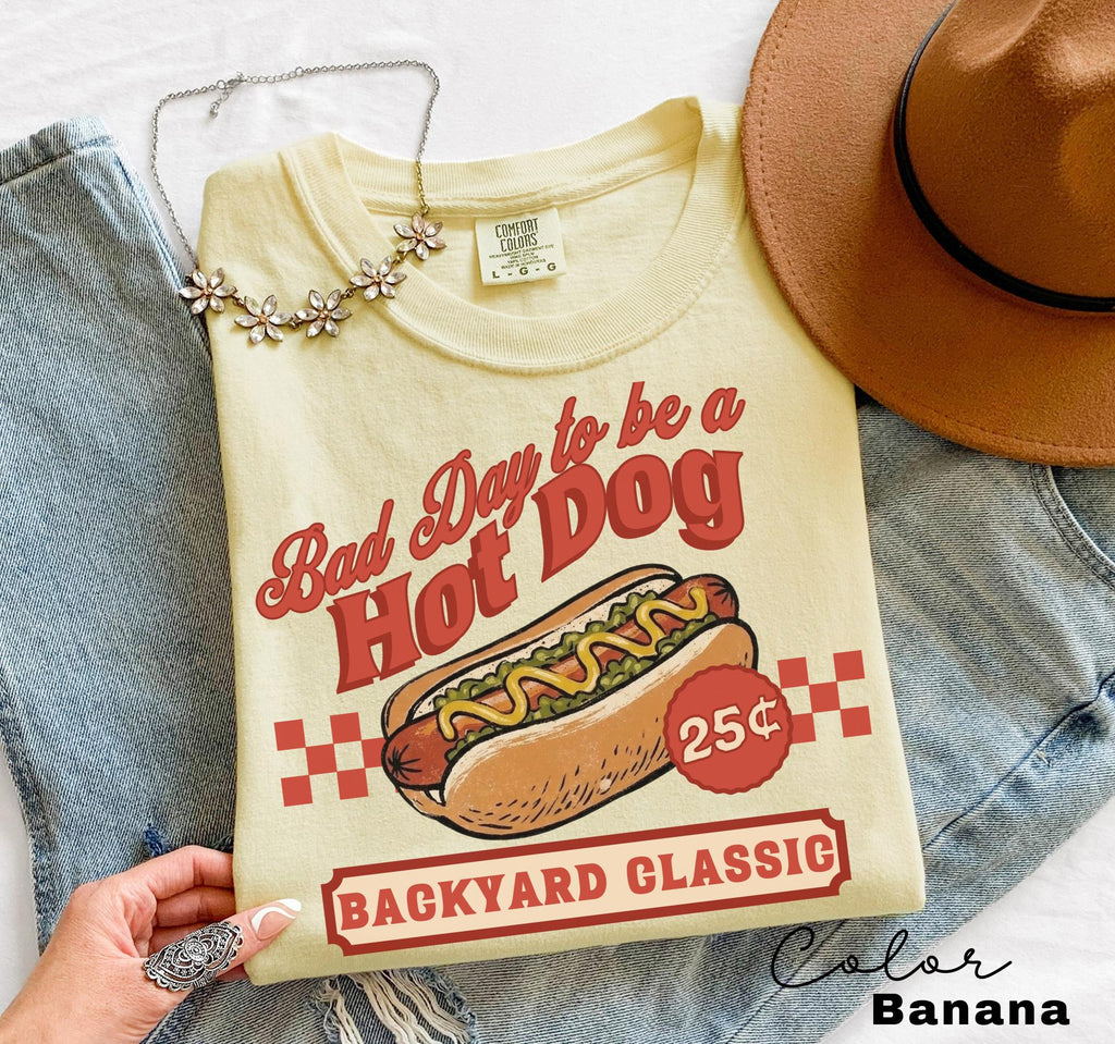Hot Dog Shirt, Bad Day to Be a Hotdog Shirt, Summer Hot Dog, Funny Retro Hotdog, 4th of July Shirt, Memorial Day Shirt, Labor Day Sweatshirt
