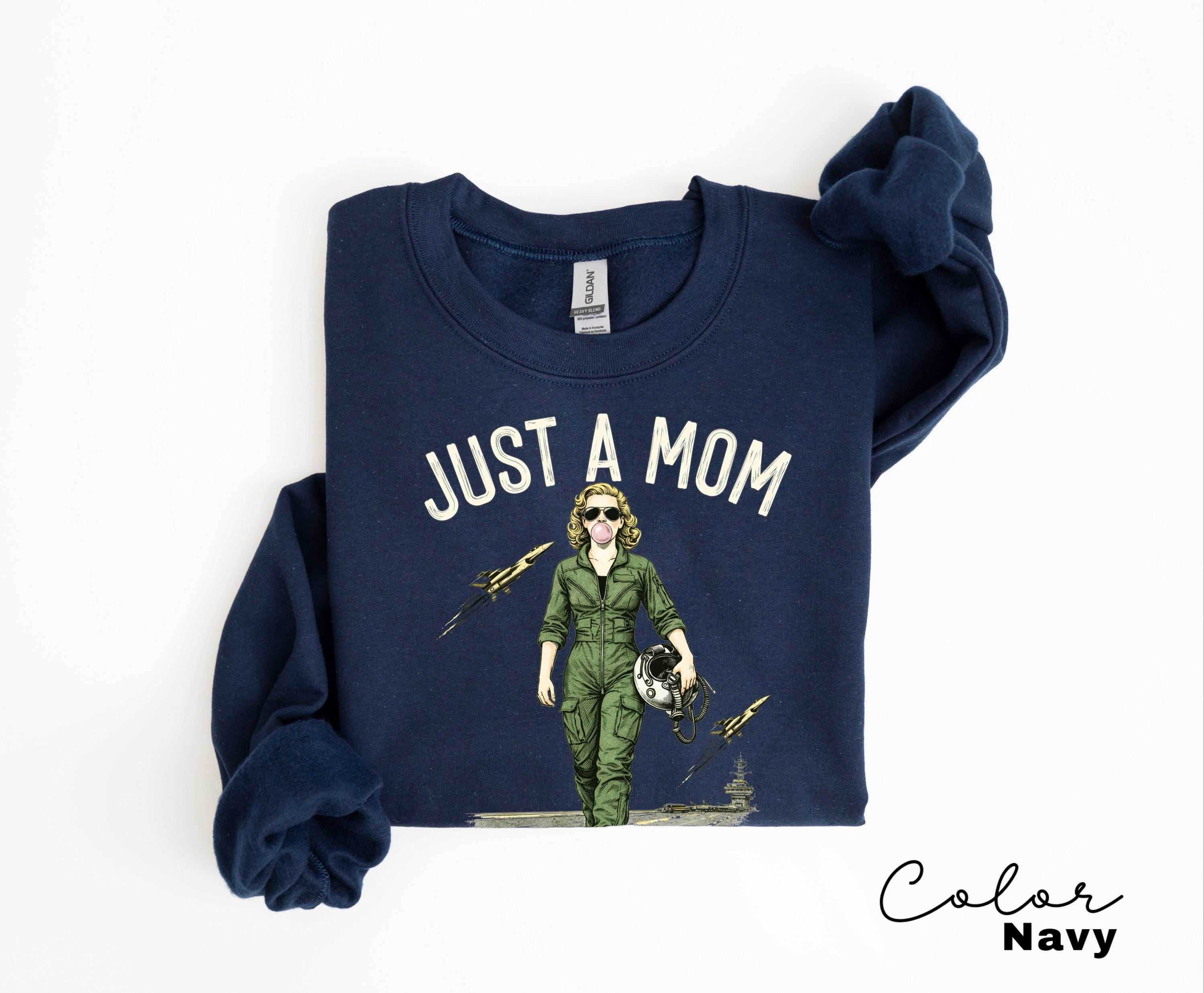 Just a Mom Winging It Funny Retro Mom T-Shirt