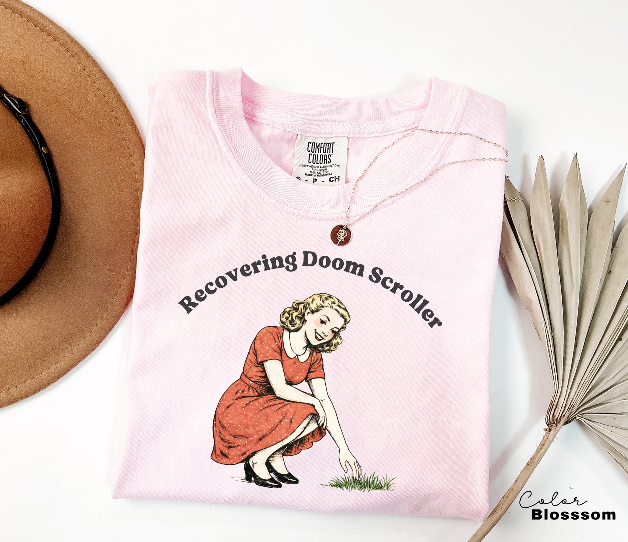 Recovering Doom Scroller, Sarcastic Sassy Tee, Funny Saying Shirt, Funny Mental Health, Unhinged Meme Humor