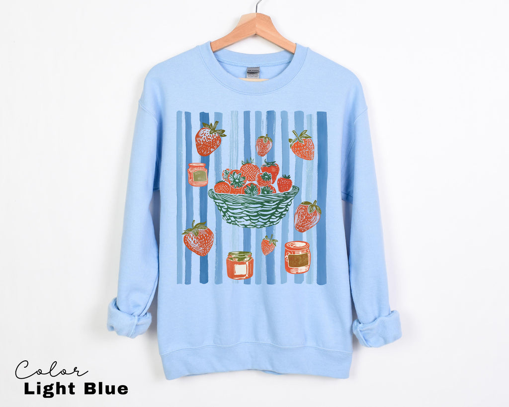 Vintage Strawberry Farmers Market Cottagecore Fruit T-Shirt