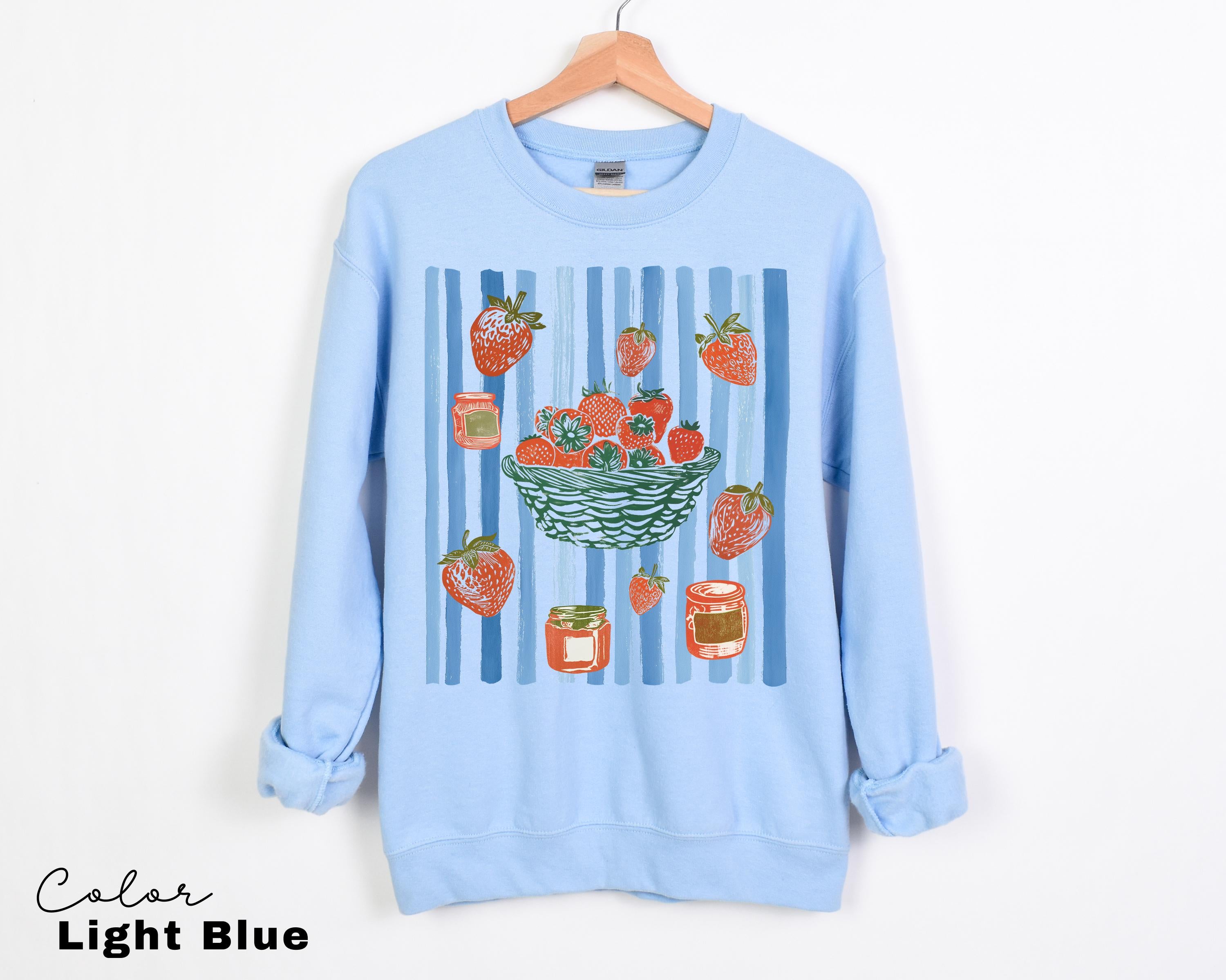 Vintage Strawberry Farmers Market Cottagecore Fruit T-Shirt