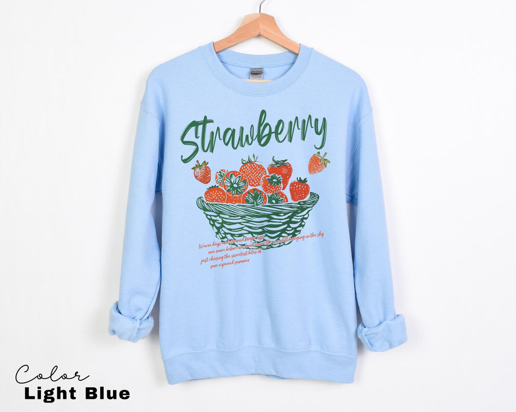 Vintage Strawberry Farmers Market Cottagecore Fruit T-Shirt