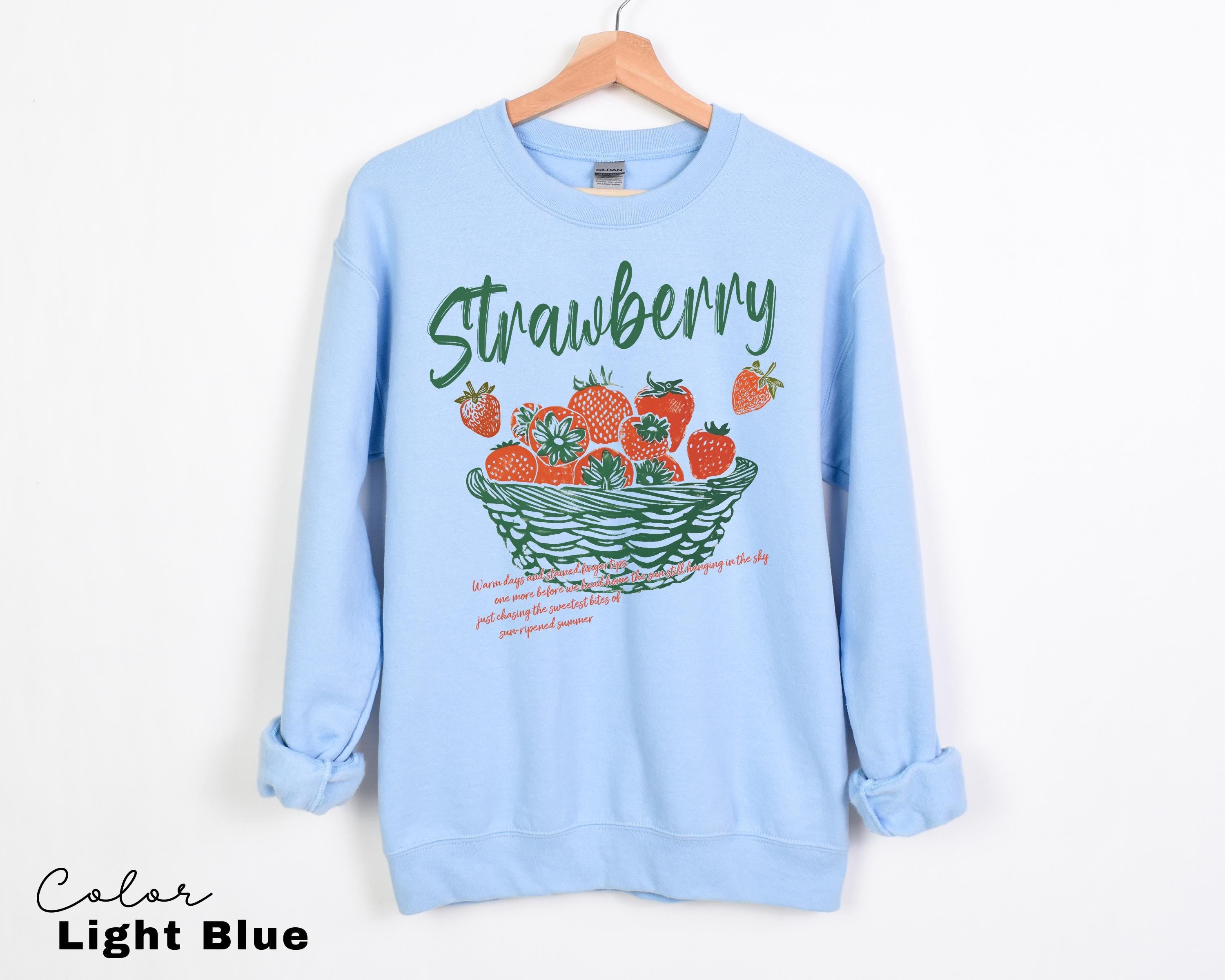 Vintage Strawberry Farmers Market Cottagecore Fruit T-Shirt