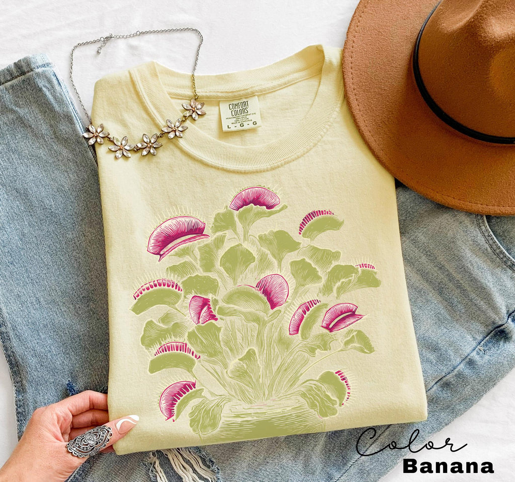Venus Flytrap Botanical Comfort Colors T-Shirt & Sweatshirt
