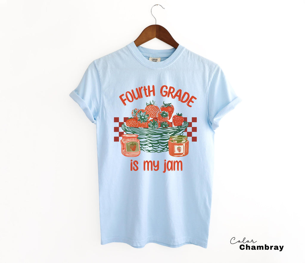 Fourth Grade Is My Jam, Teacher Appreciation Gift, Teacher Sweatshirt, Back To School, Strawberry Shirt