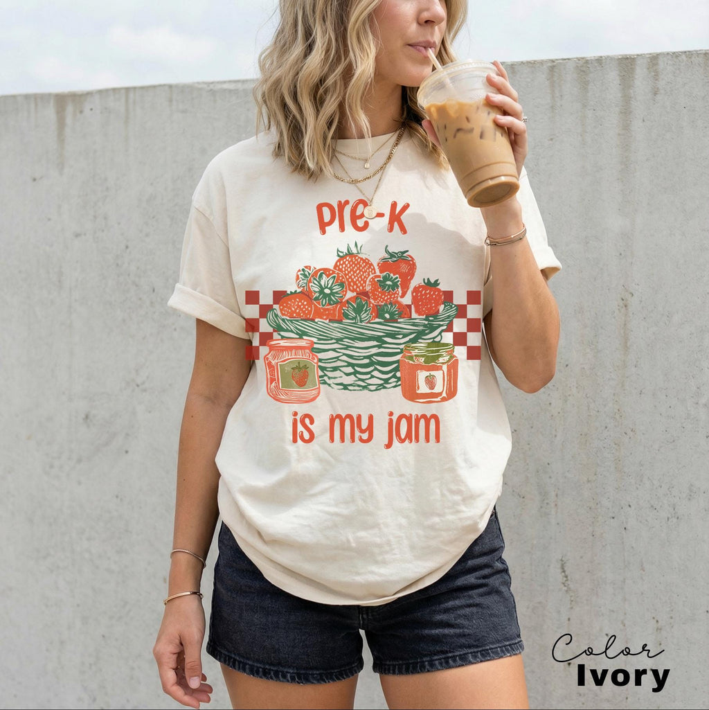 Pre-K Grade Is My Jam, Teacher Appreciation Gift, Teacher Sweatshirt, Back To School, Strawberry Shirt