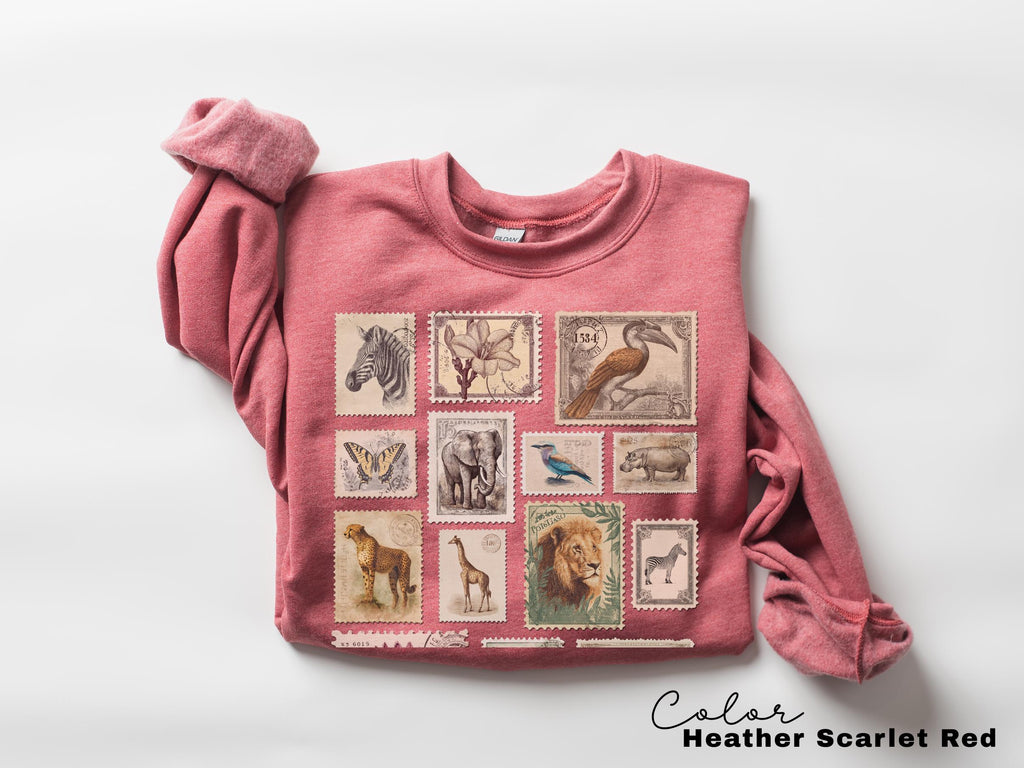 Animal Stamp Nature Postage Stamp T-Shirt, Vintage Safari Design