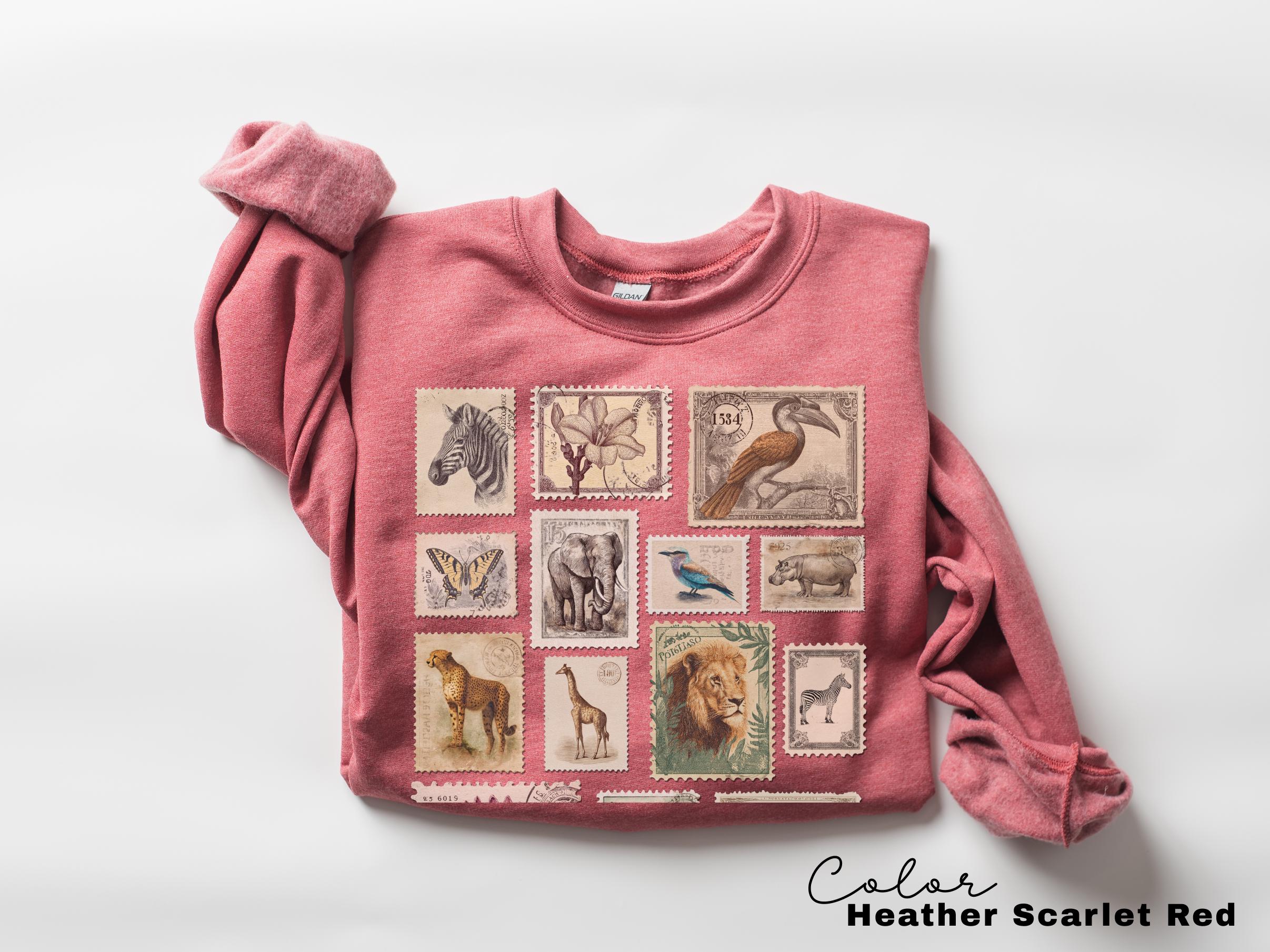 Animal Stamp Nature Postage Stamp T-Shirt, Vintage Safari Design